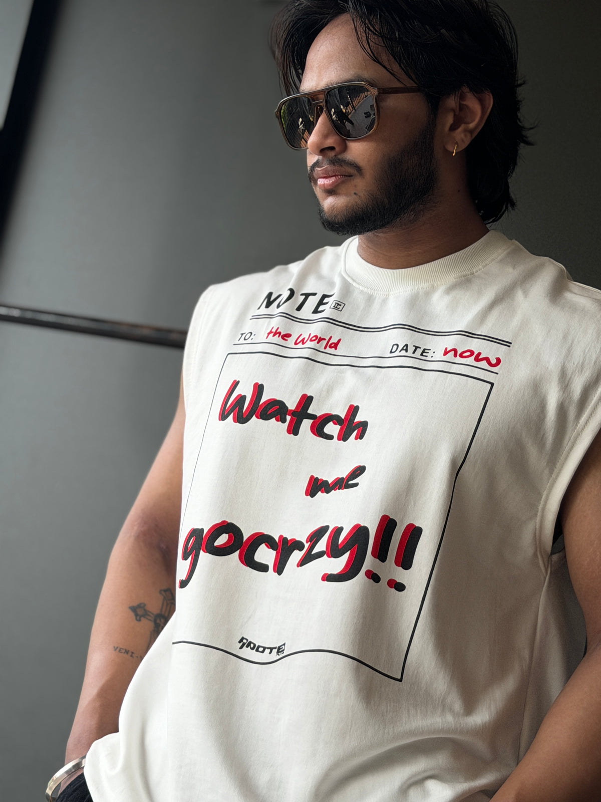 Watch Me Ivory                 Sleeveless TShirt