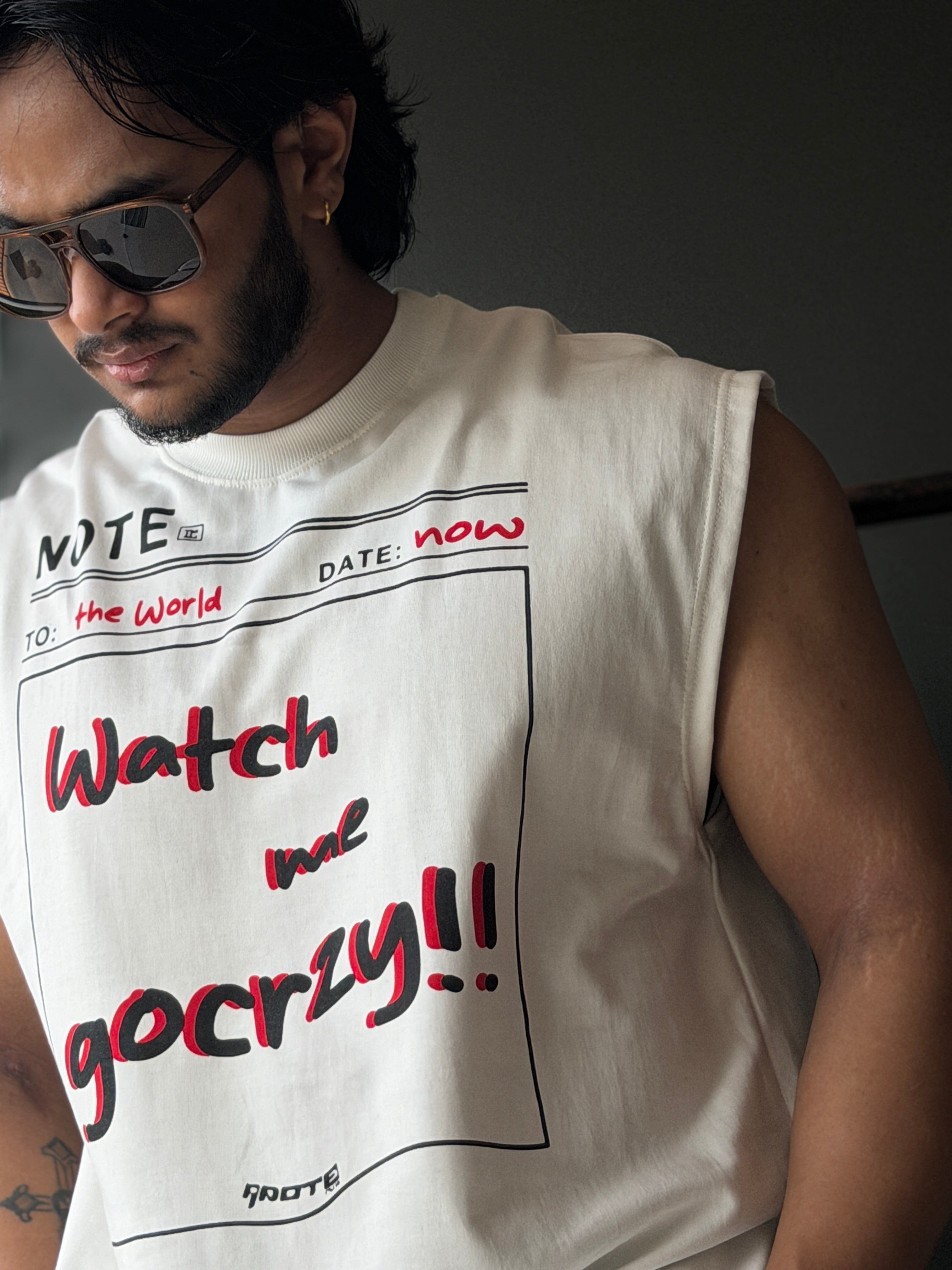 Watch Me Ivory                 Sleeveless TShirt
