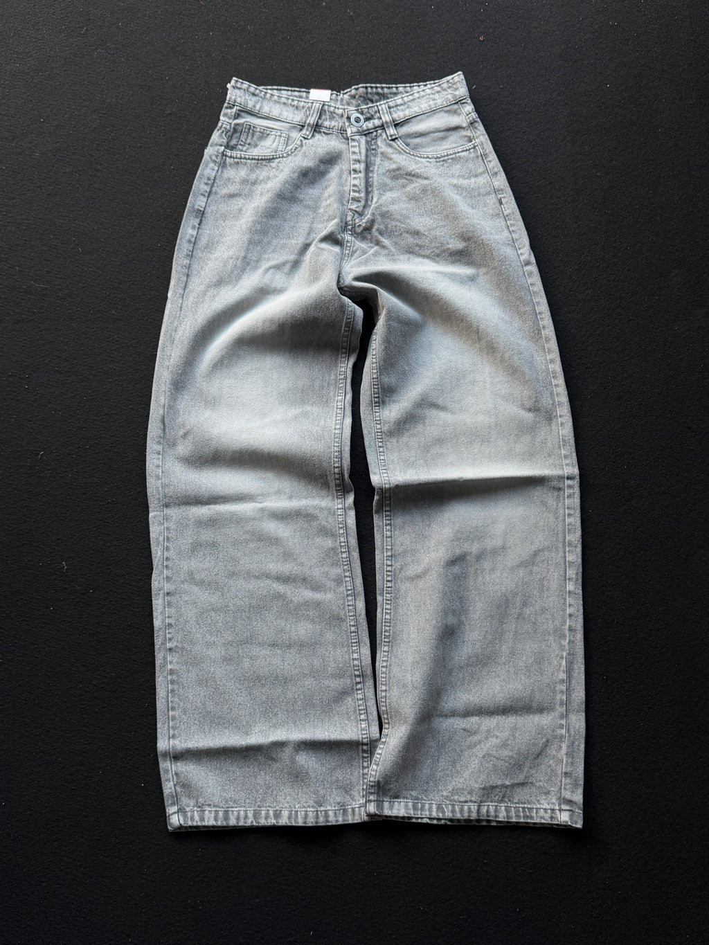 Steel Whisker Denim                               
WideLeg Baggy Jn1/4