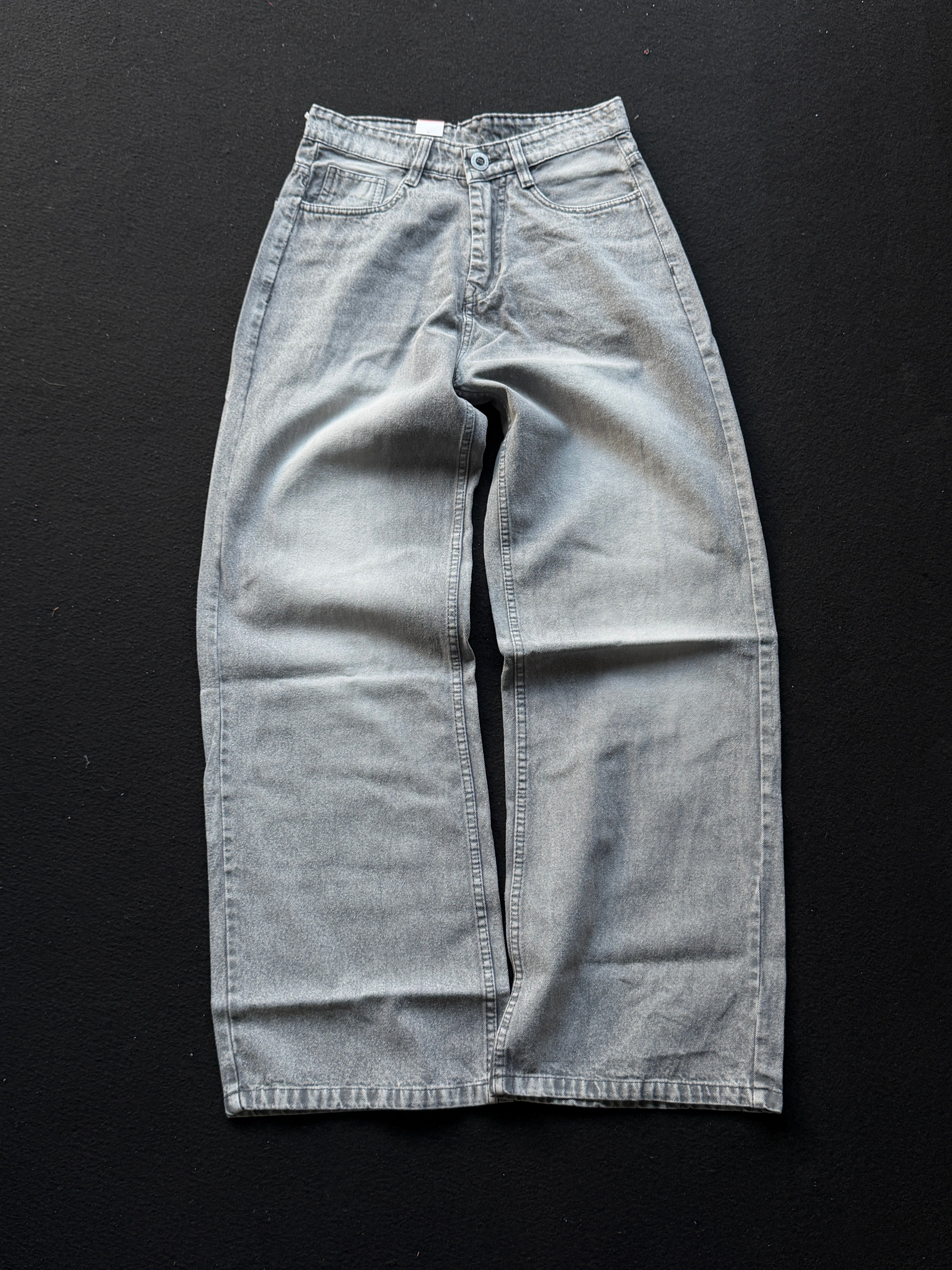Steel Whisker Denim                               
WideLeg Baggy Jn1/4