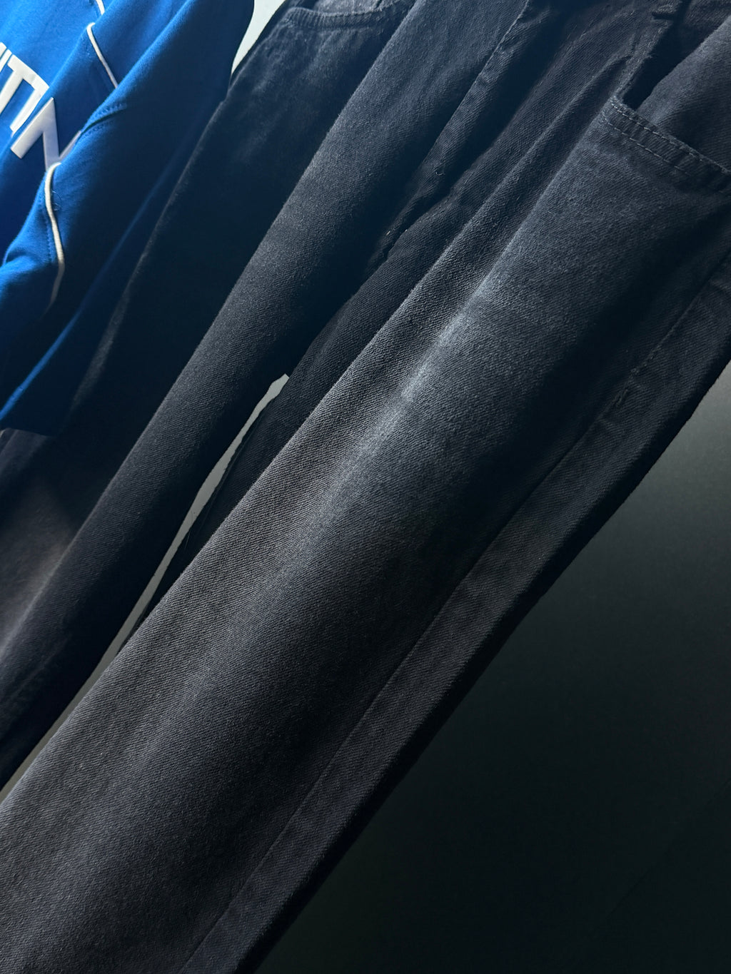 Blue Tee & Black Baggy                       Street Wear Outfit Combo