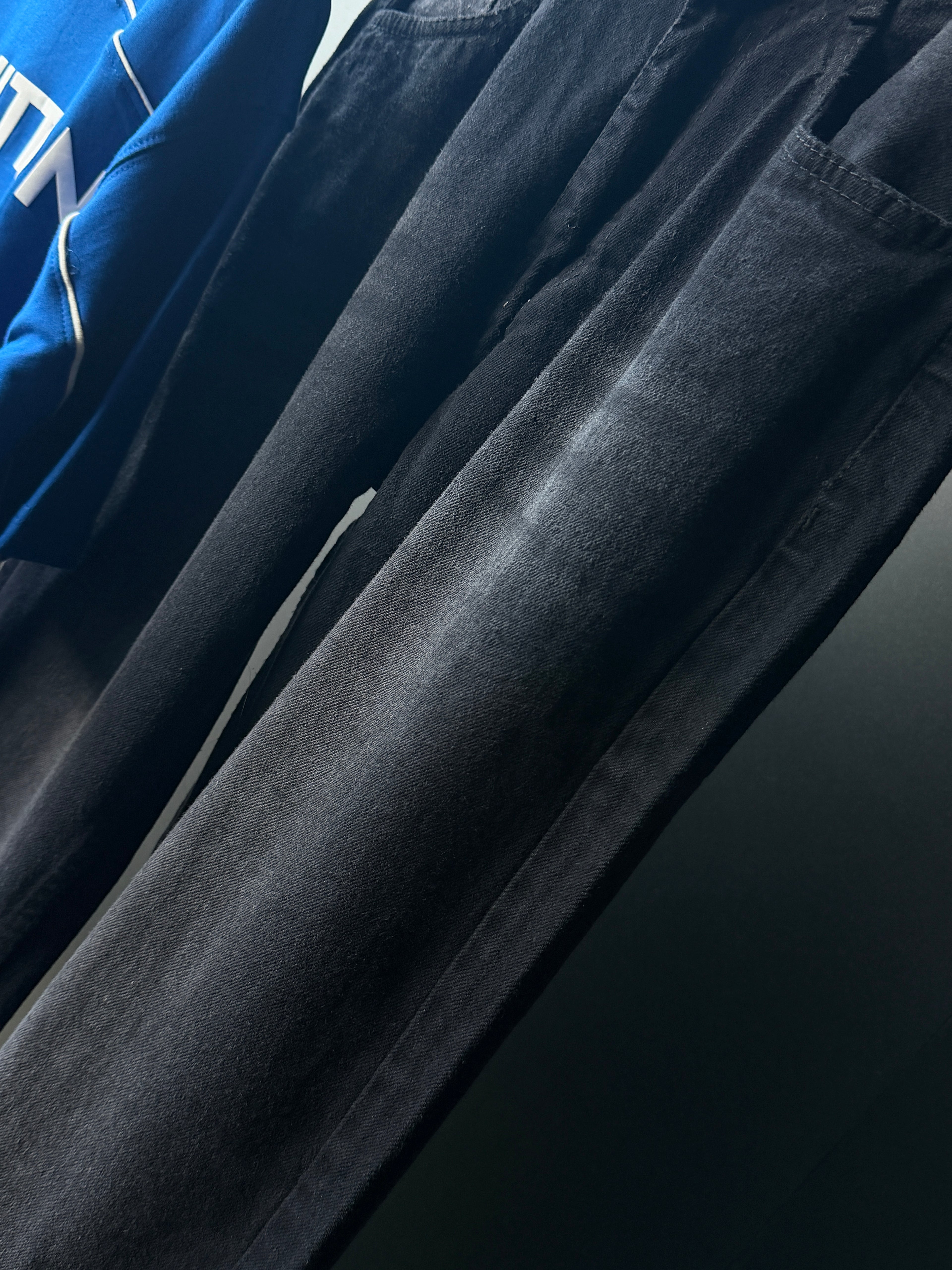 Blue Tee & Black Baggy                       Street Wear Outfit Combo