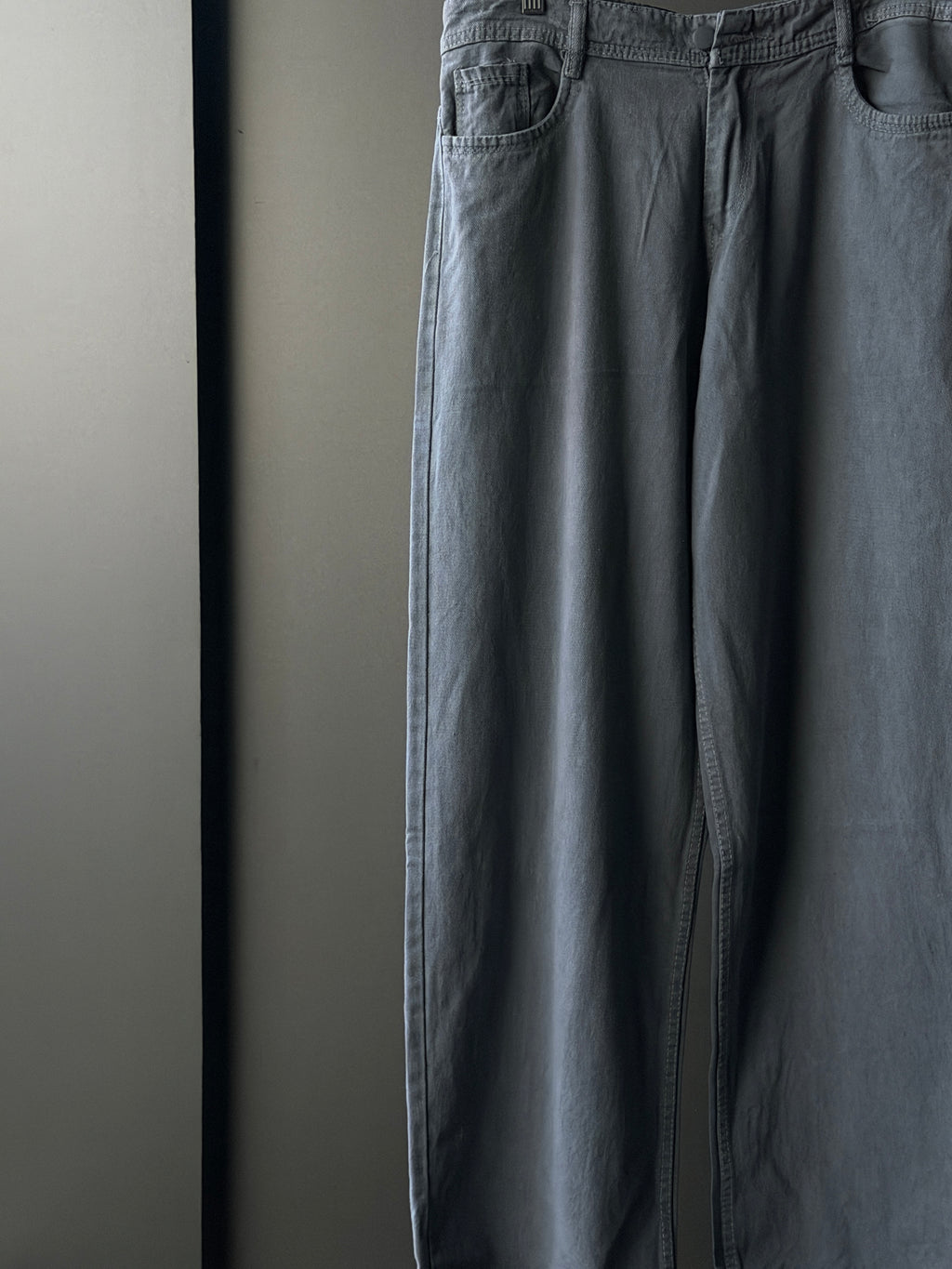 Slate Grey Denim                 WideLeg Baggy Jn4/4