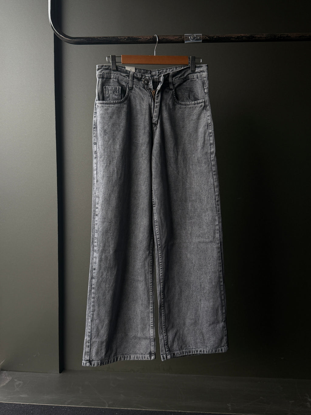 Frost Concrete Washed Denim WideLeg Baggy Jn12/2