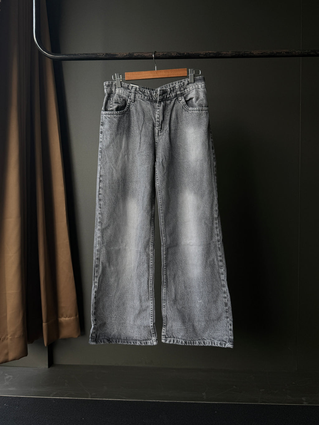 Dust Silver Denim                WideLeg Baggy Jn5/2