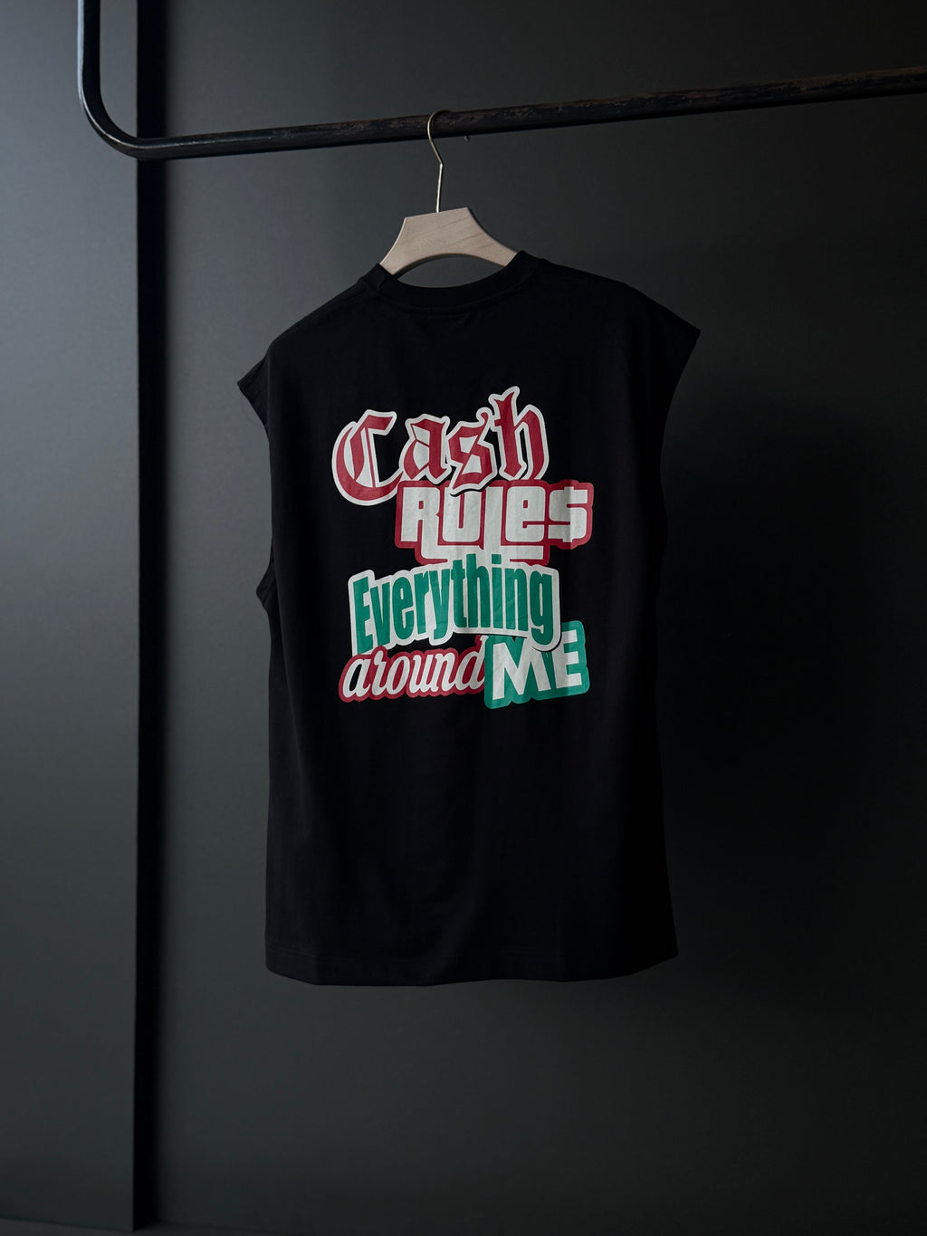 Cash Riot Black                Sleeveless TShirt
