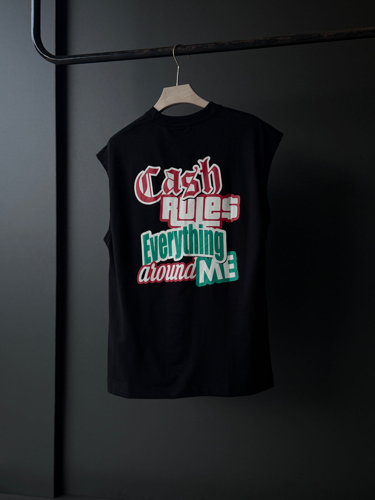 Cash Riot Black                Sleeveless TShirt