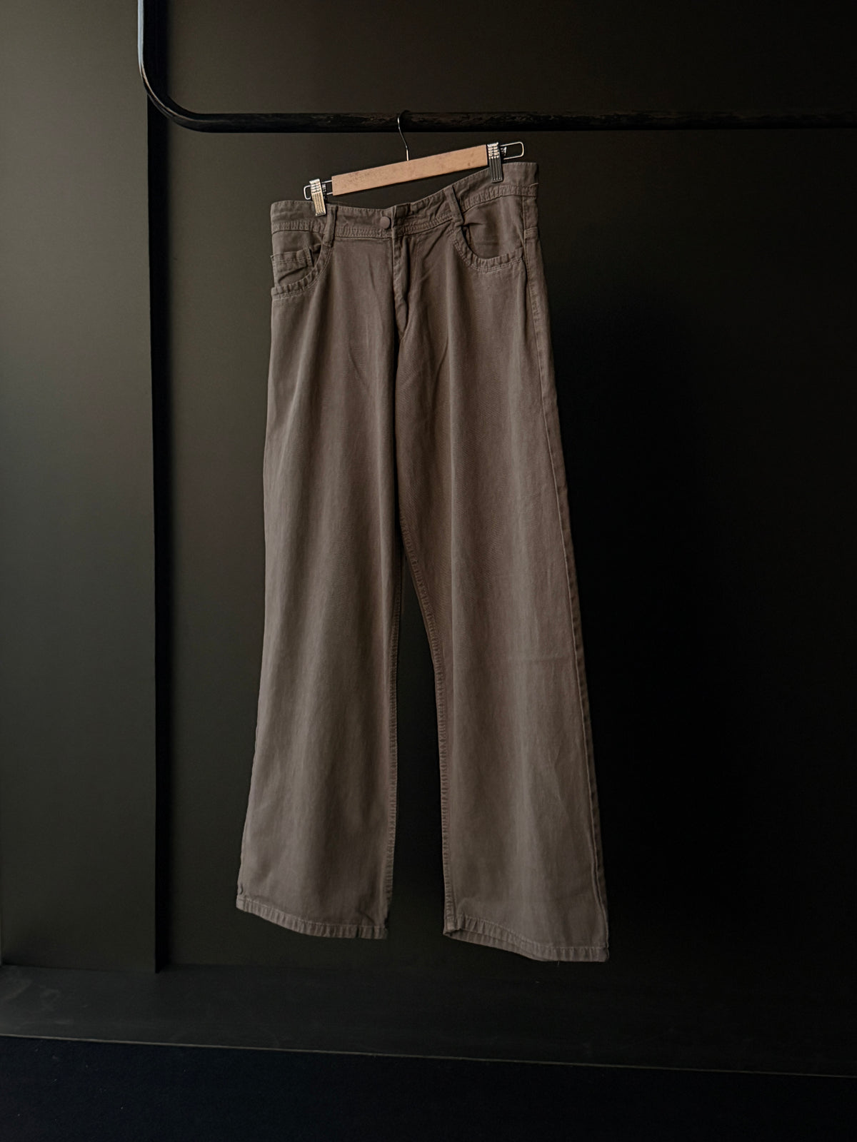 Mocha Brown Denim           WideLeg Baggy Jn4/1