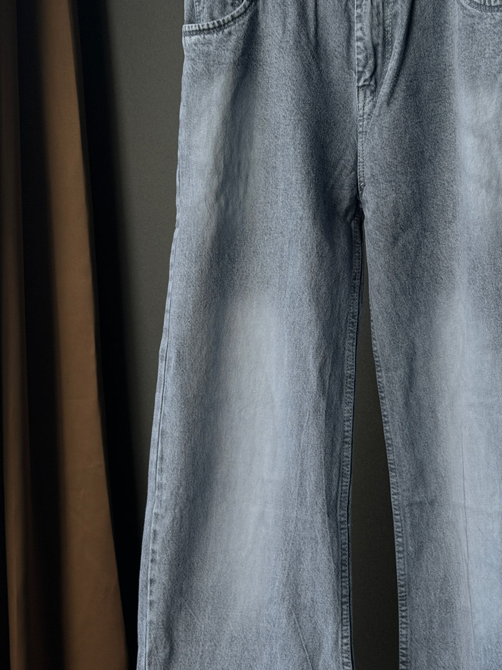 Smoke Grey Denim                                 WideLeg Baggy Jn5/3