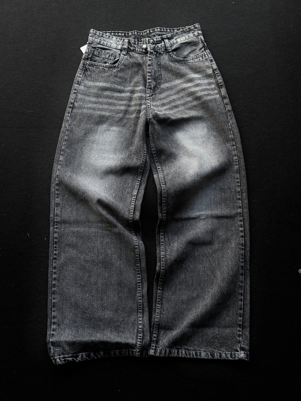 Graphite Whisker Denim                       WideLeg Baggy Jn1/2