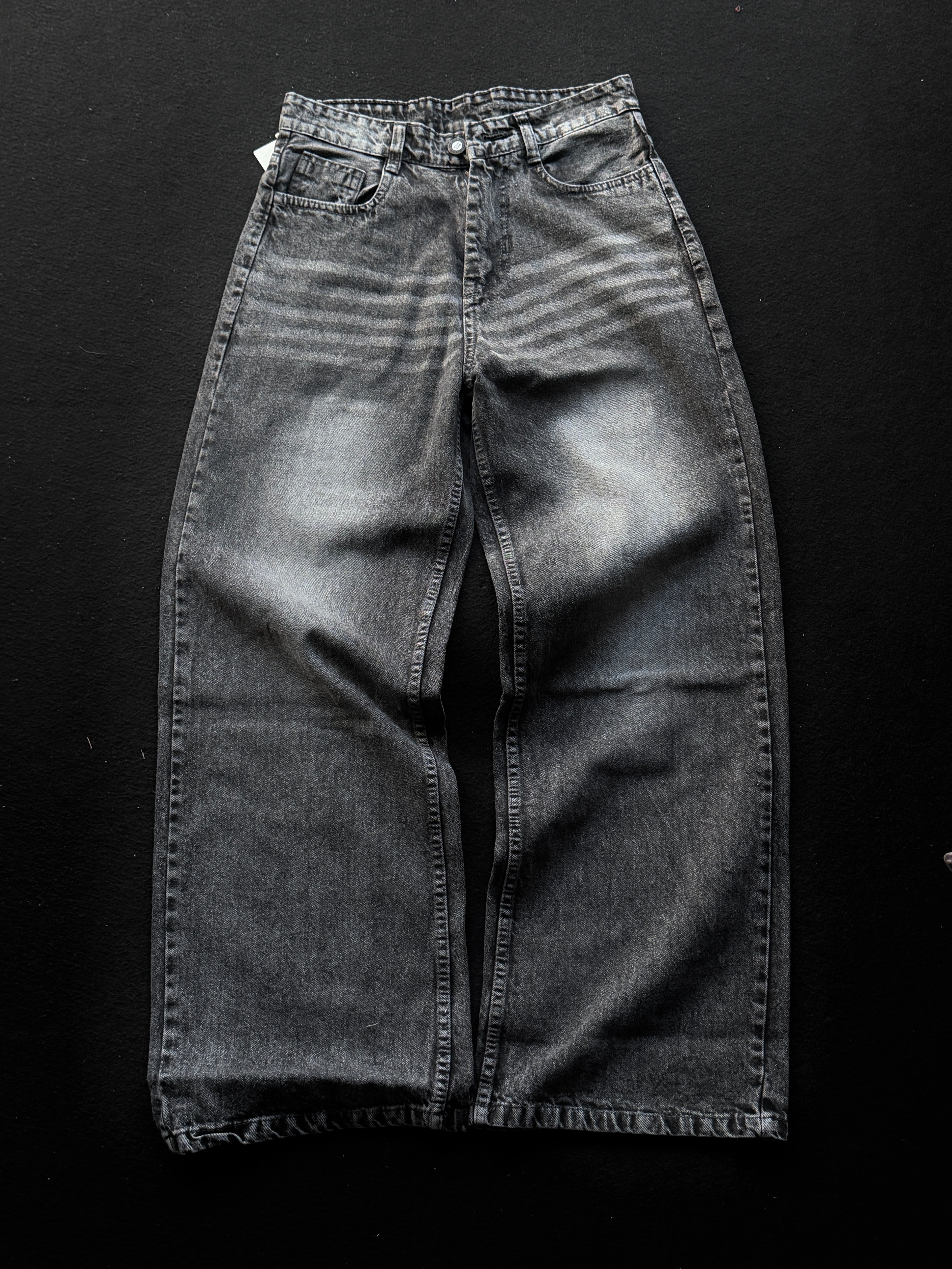 Graphite Whisker Denim                       WideLeg Baggy Jn1/2