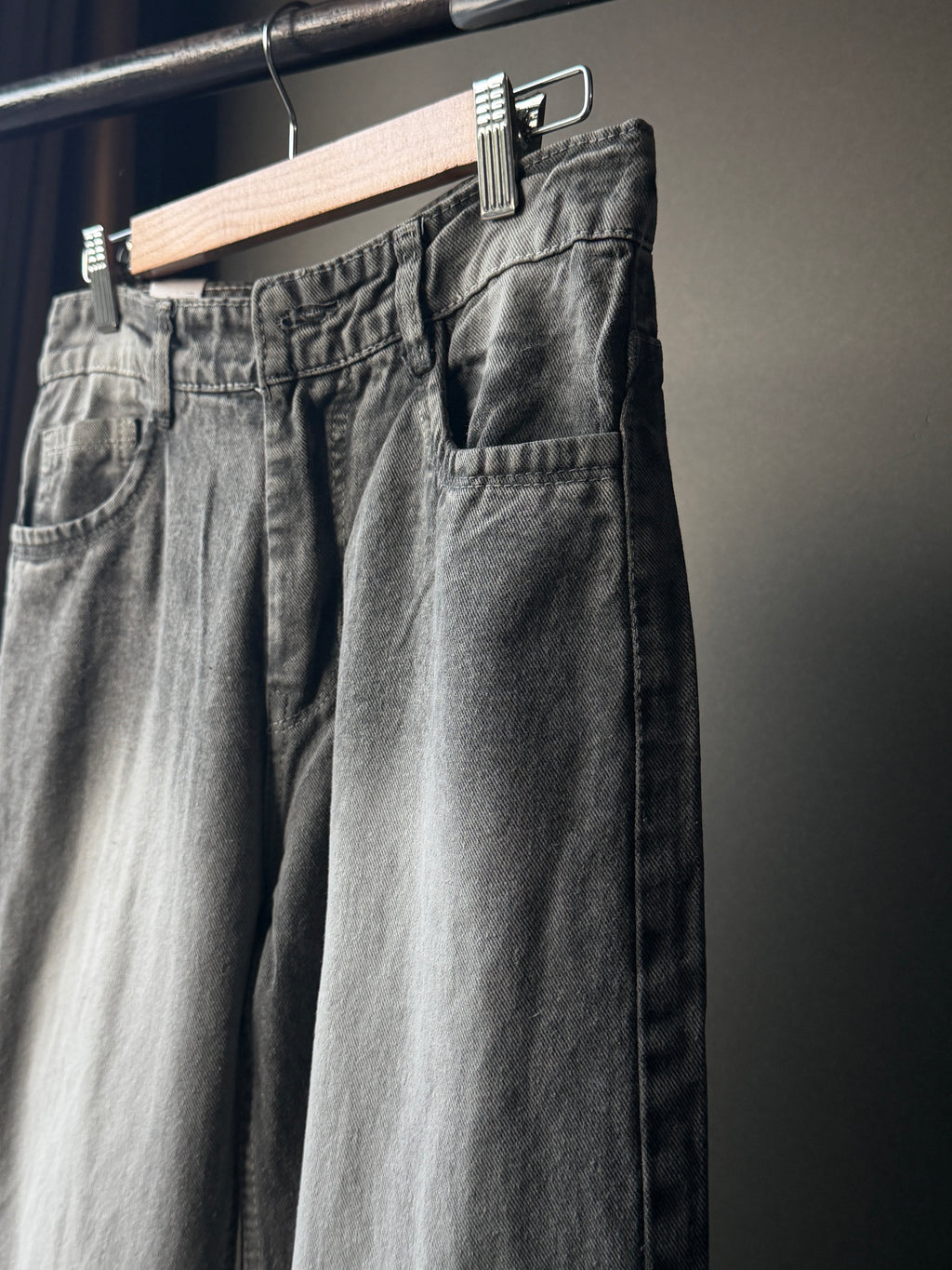 Veltrix Light smoke grey fade Denim WideLeg Baggy Jn10/2