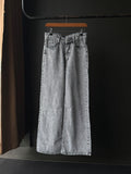 Ash Concrete Stone Wash Denim         WideLeg Baggy Jn9/1