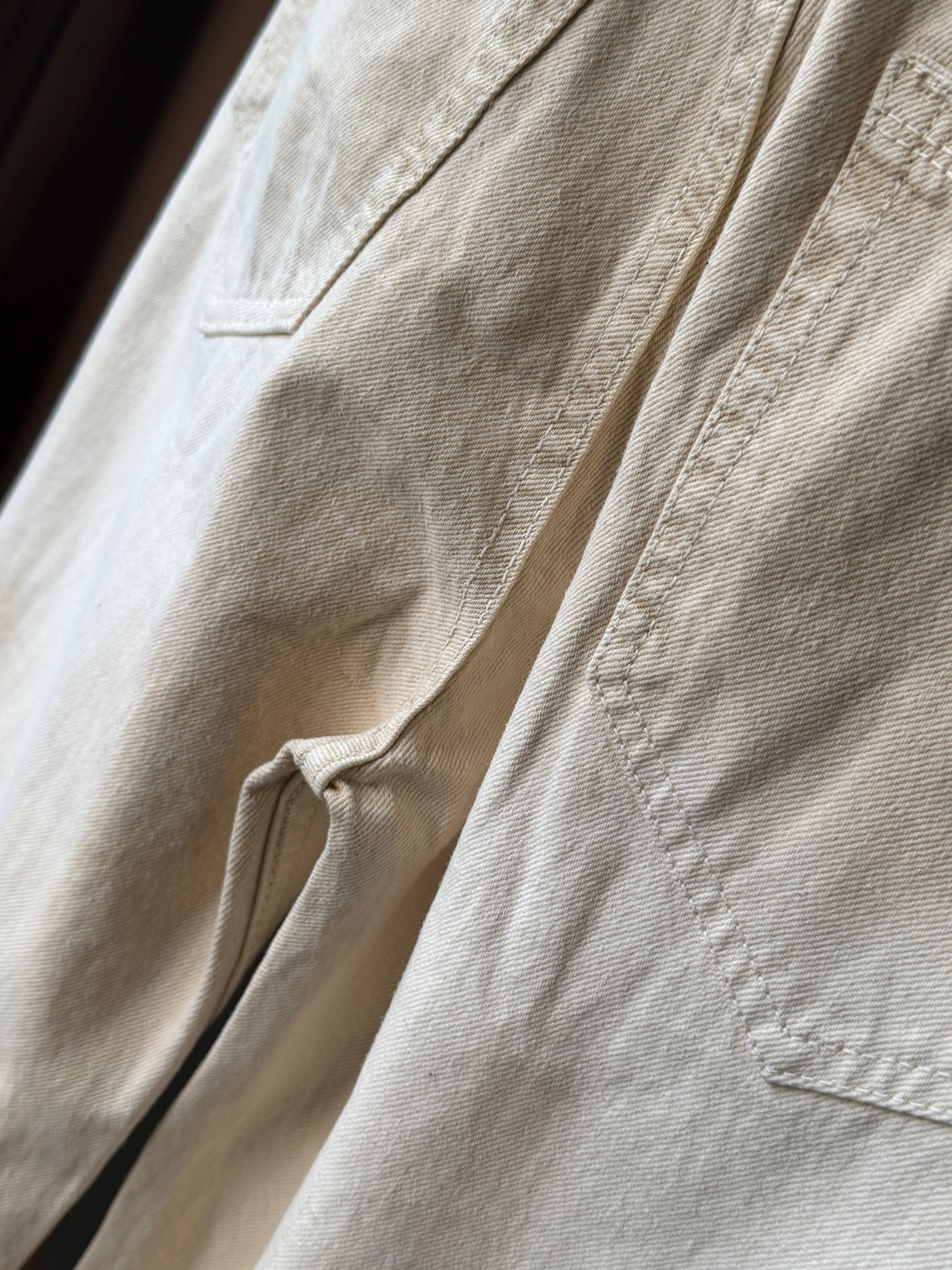 Orvyn Cream Washed Shade Denim WideLeg Baggy Jn10/6