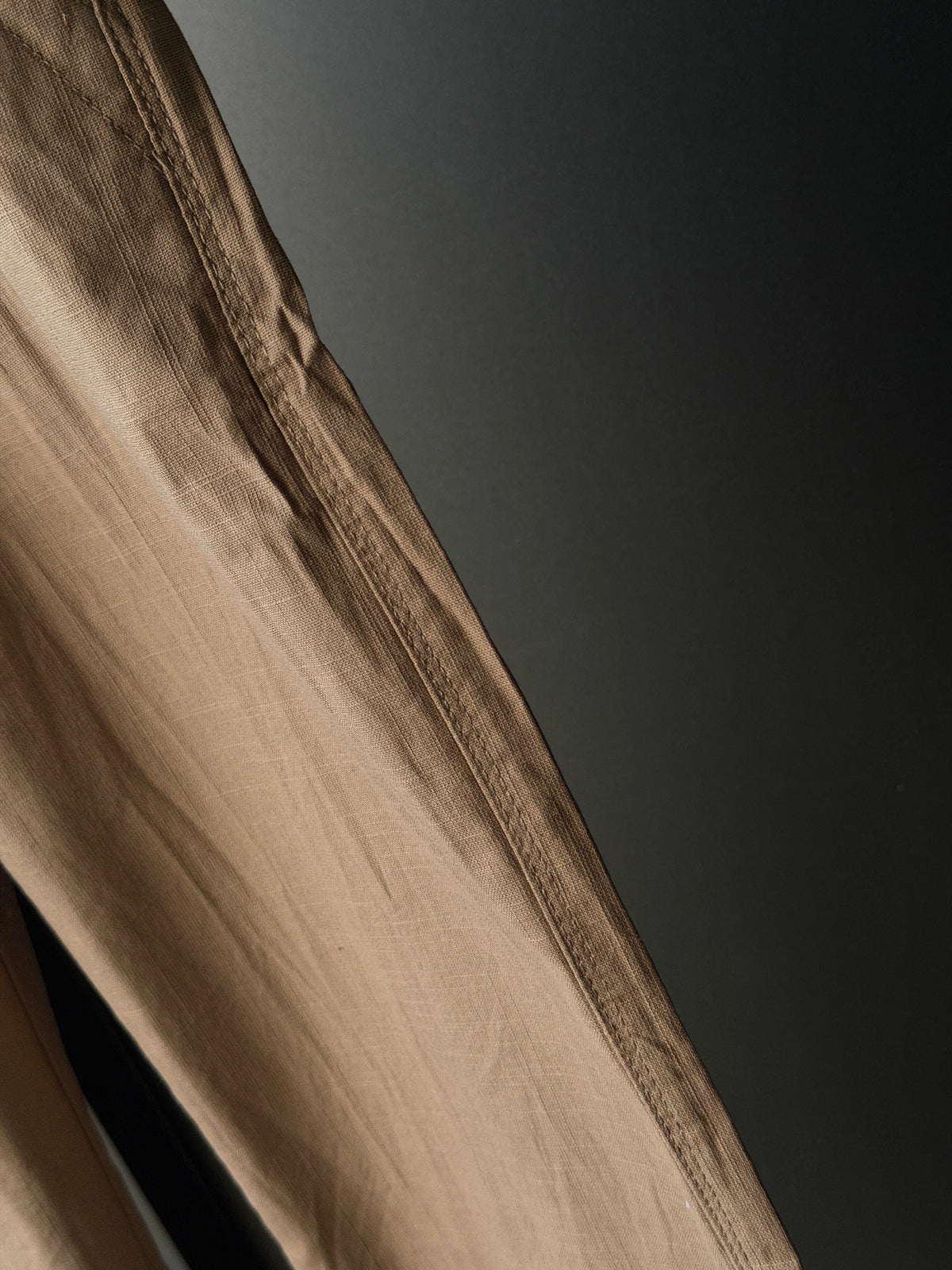 Sandstone Khaki Linen Baggy
