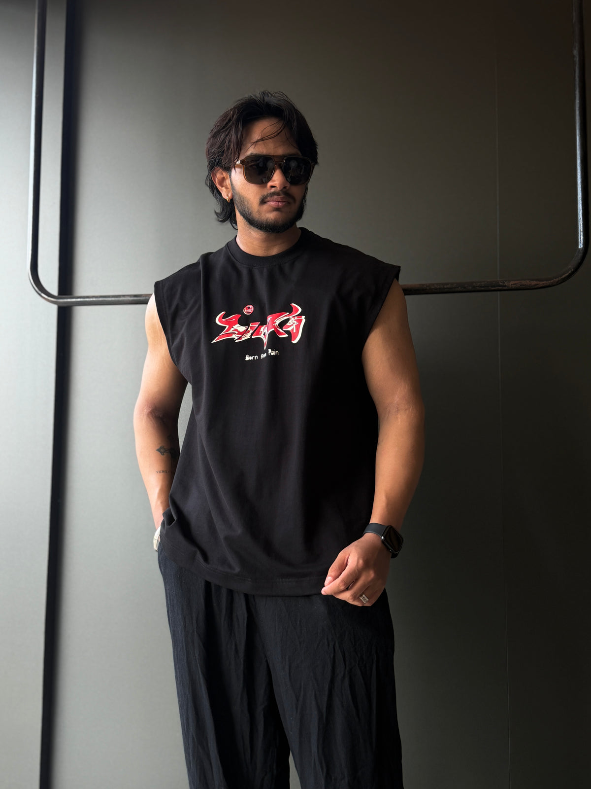 Cash Riot Black                Sleeveless TShirt