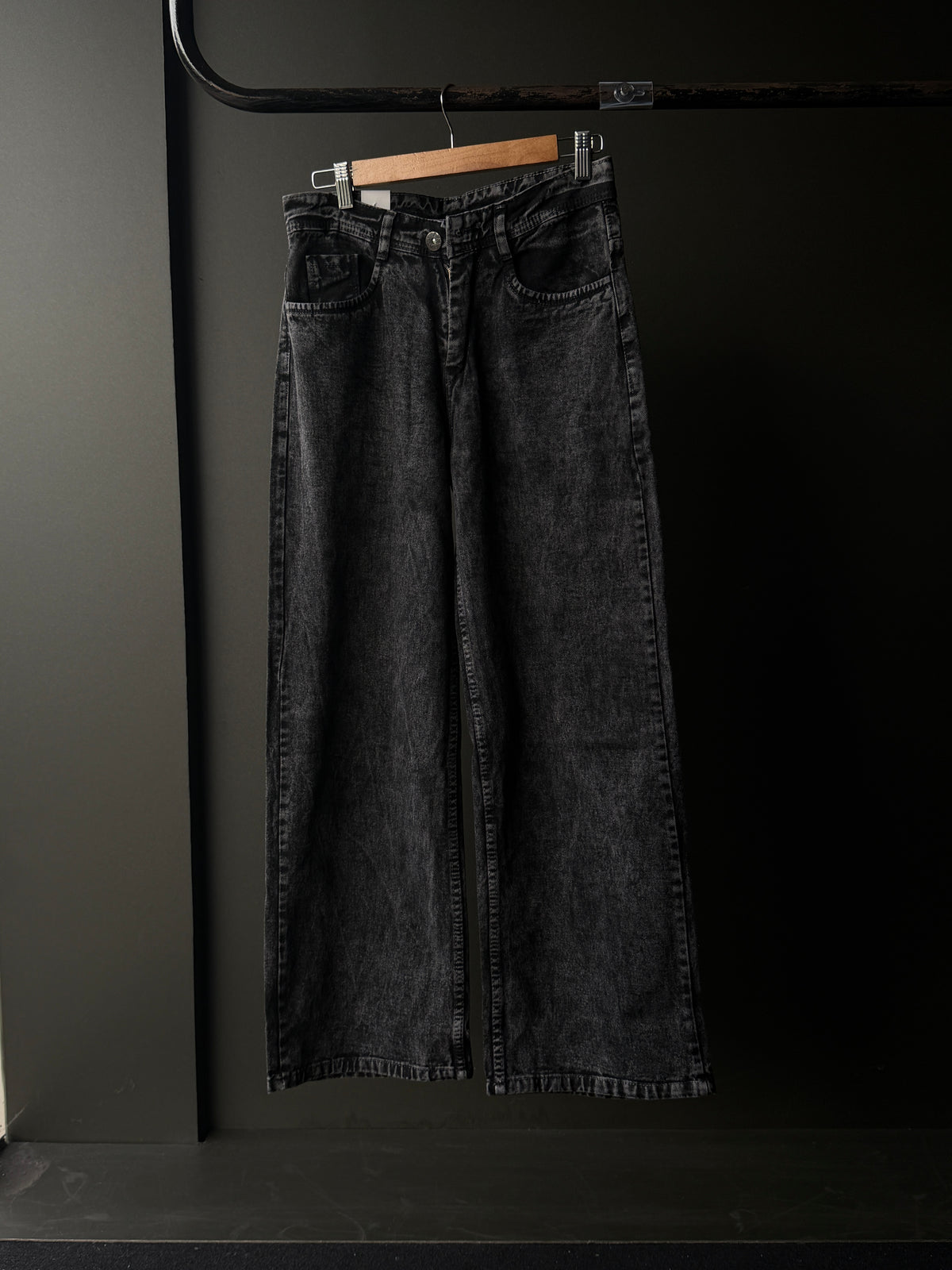 Rivet Haze Washed Denim  WideLeg Baggy Jn12/1