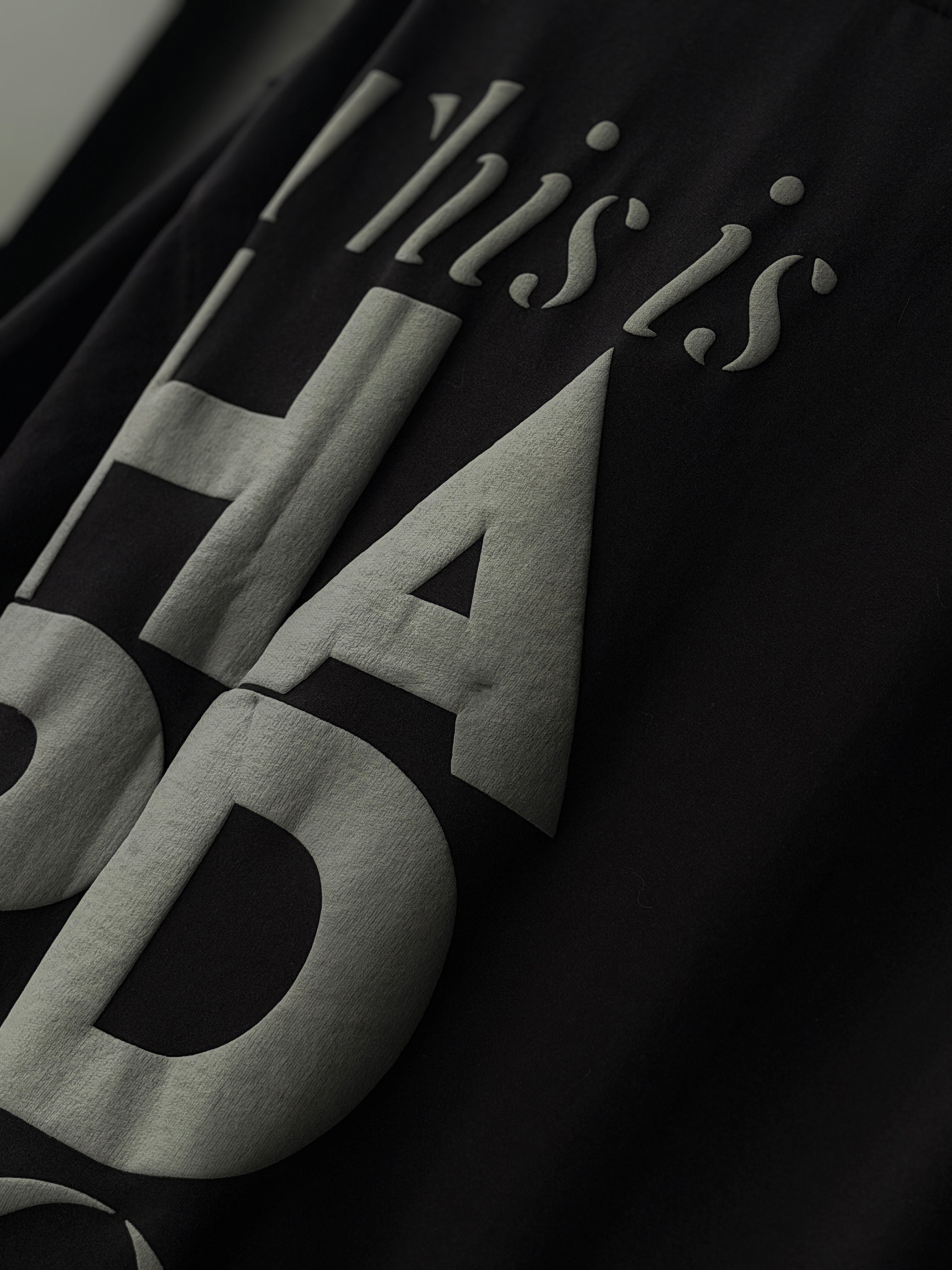 Hardcore Type Black         FiveSleeve TShirt
