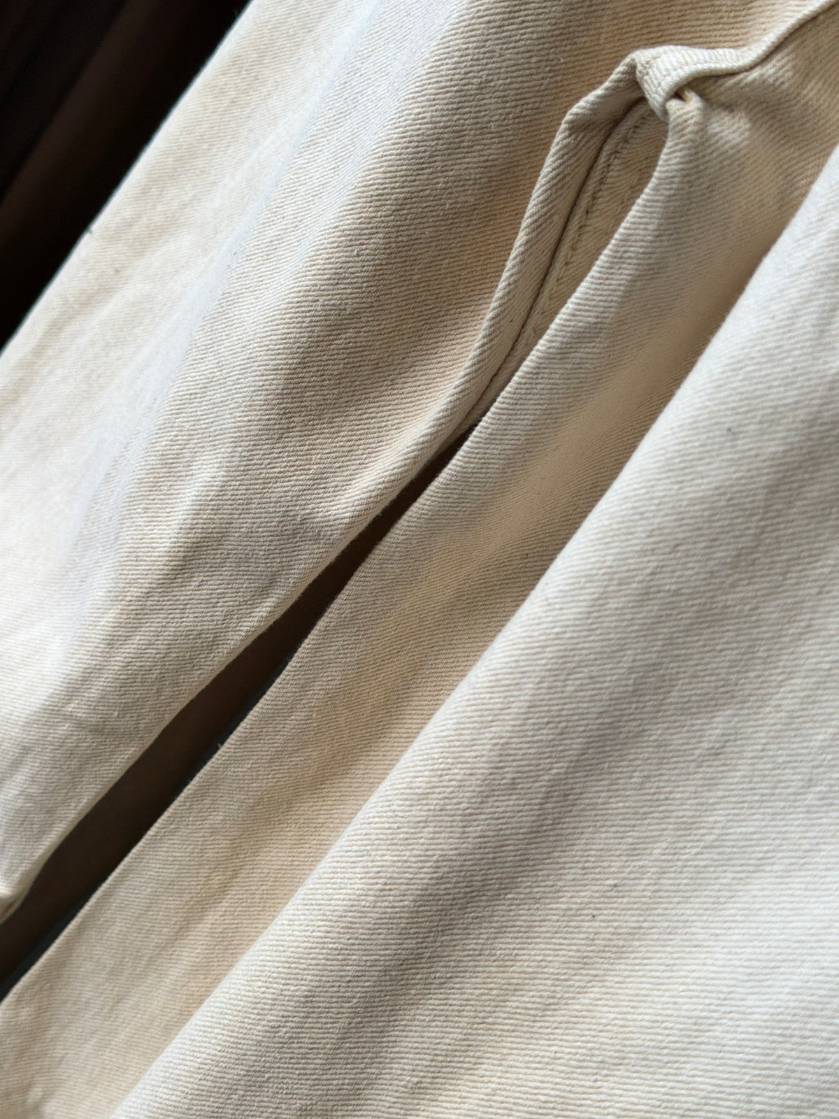 Orvyn Cream Washed Shade Denim WideLeg Baggy Jn10/6