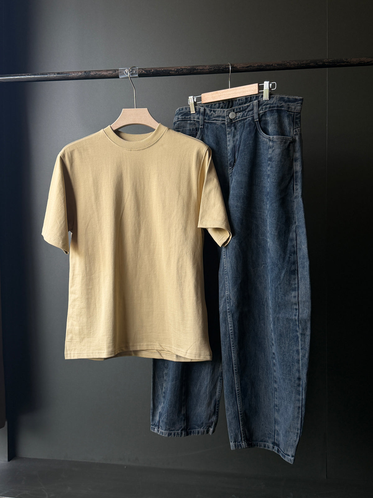 Sand Drift Streetwear Combo FiveSleeve Tee & barrel Baggy