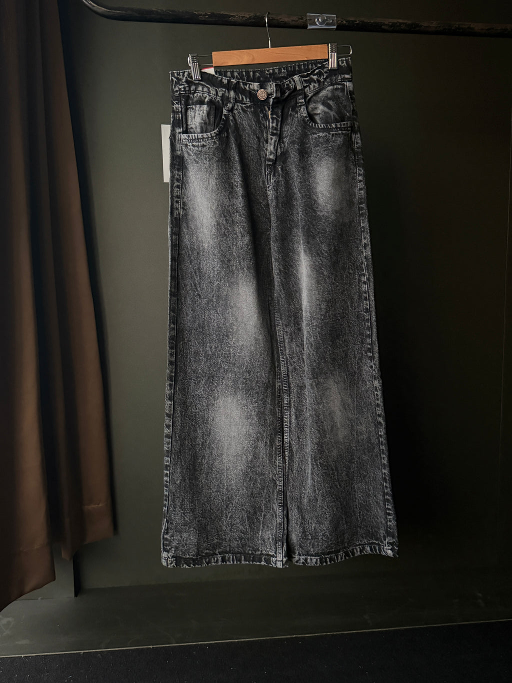 Outlaw Acid Washed Denim WideLeg Baggy JN11/5