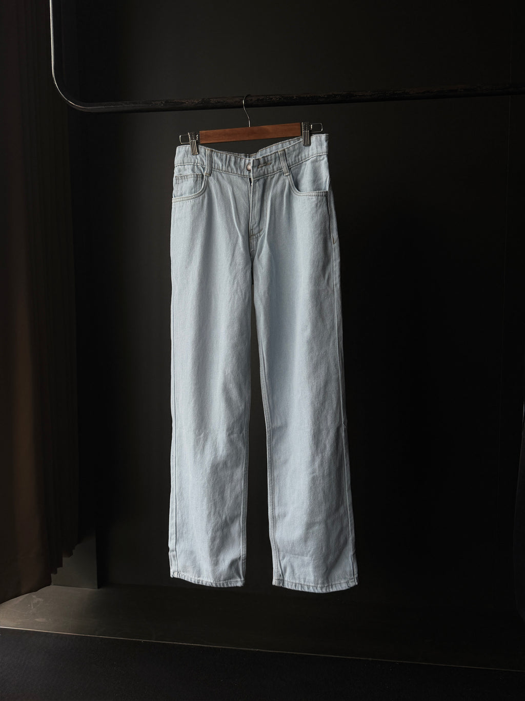 Ice District Whisker Shaded    Denim WideLeg Baggy