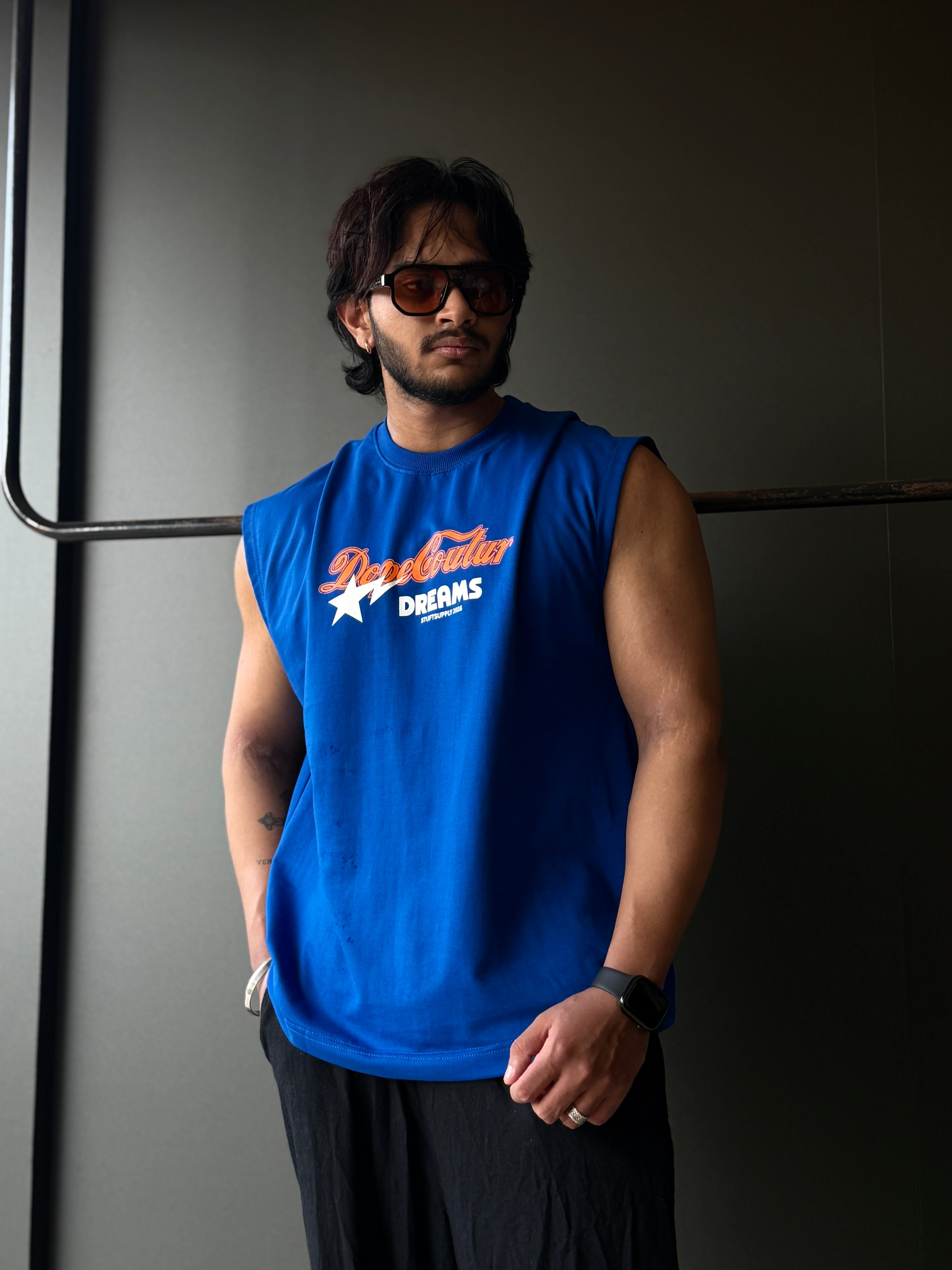 Dope Dreams Cobalt          Sleeveless TShirt