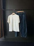Raw Ivory Streetwear Combo FiveSleeve Tee & barrel Fit Baggy