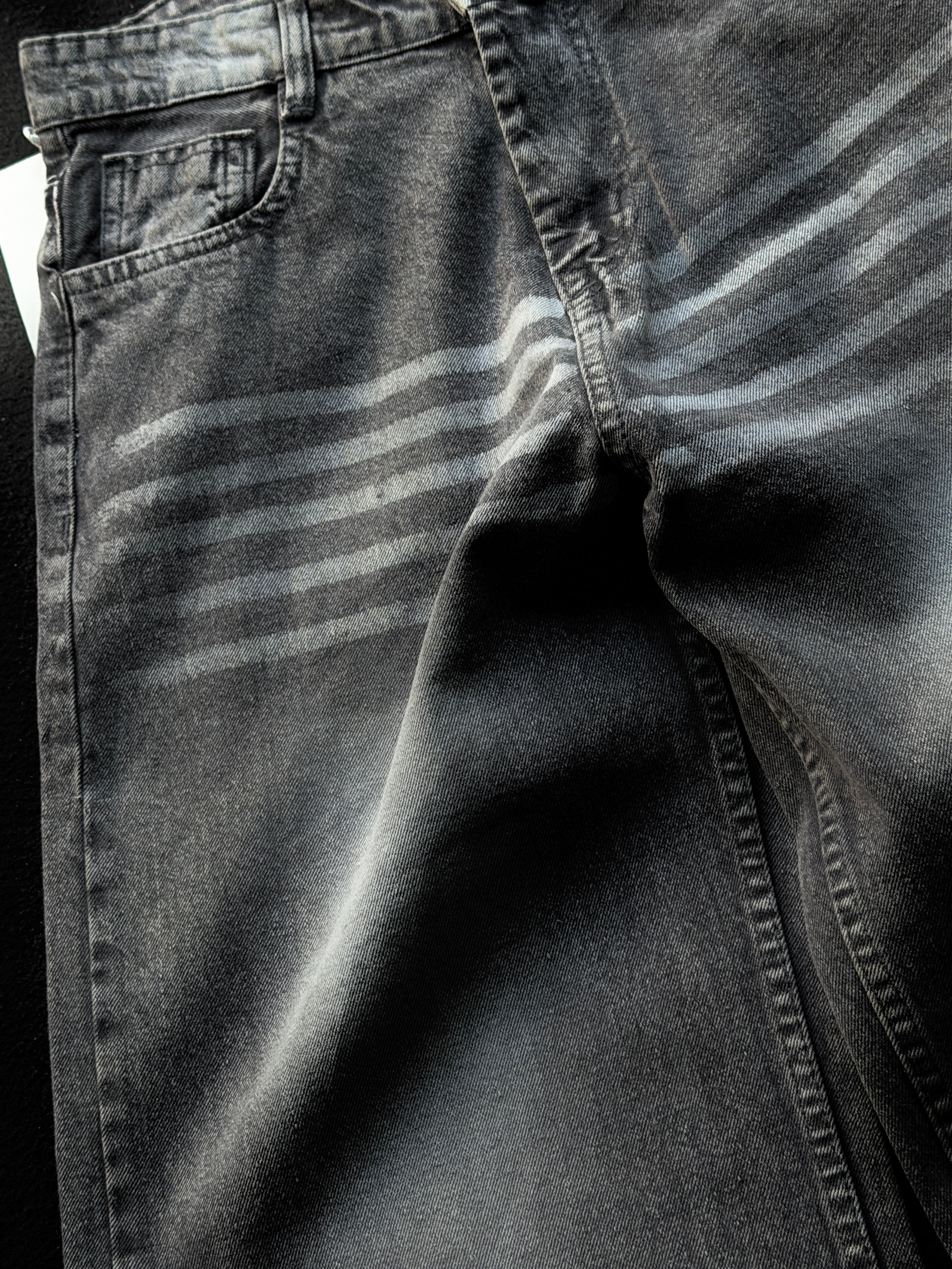 Vintage Pewter Denim         WideLeg Baggy Jn1/6
