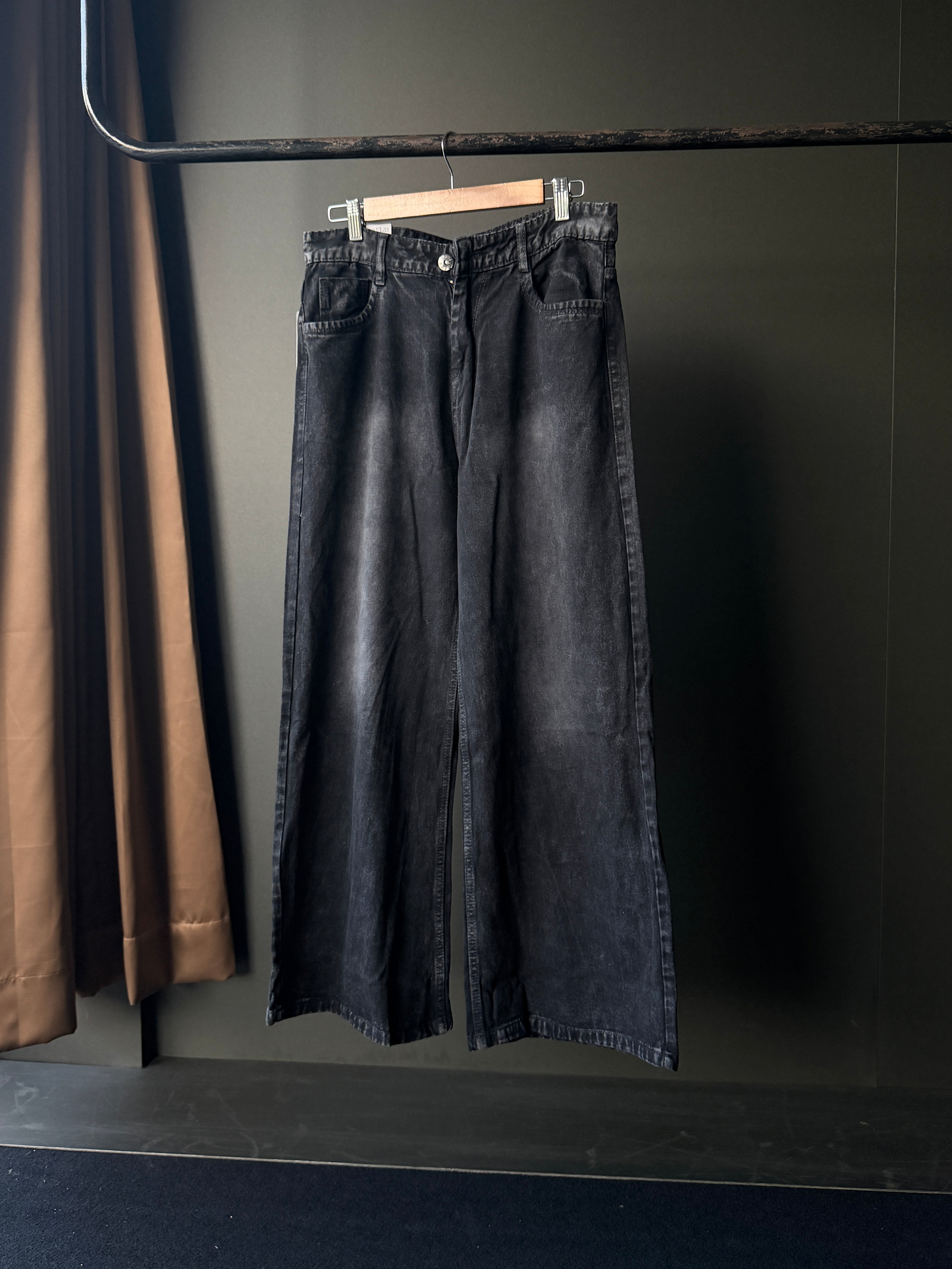 Black Fade Denim               WideLeg Baggy Jn5/1