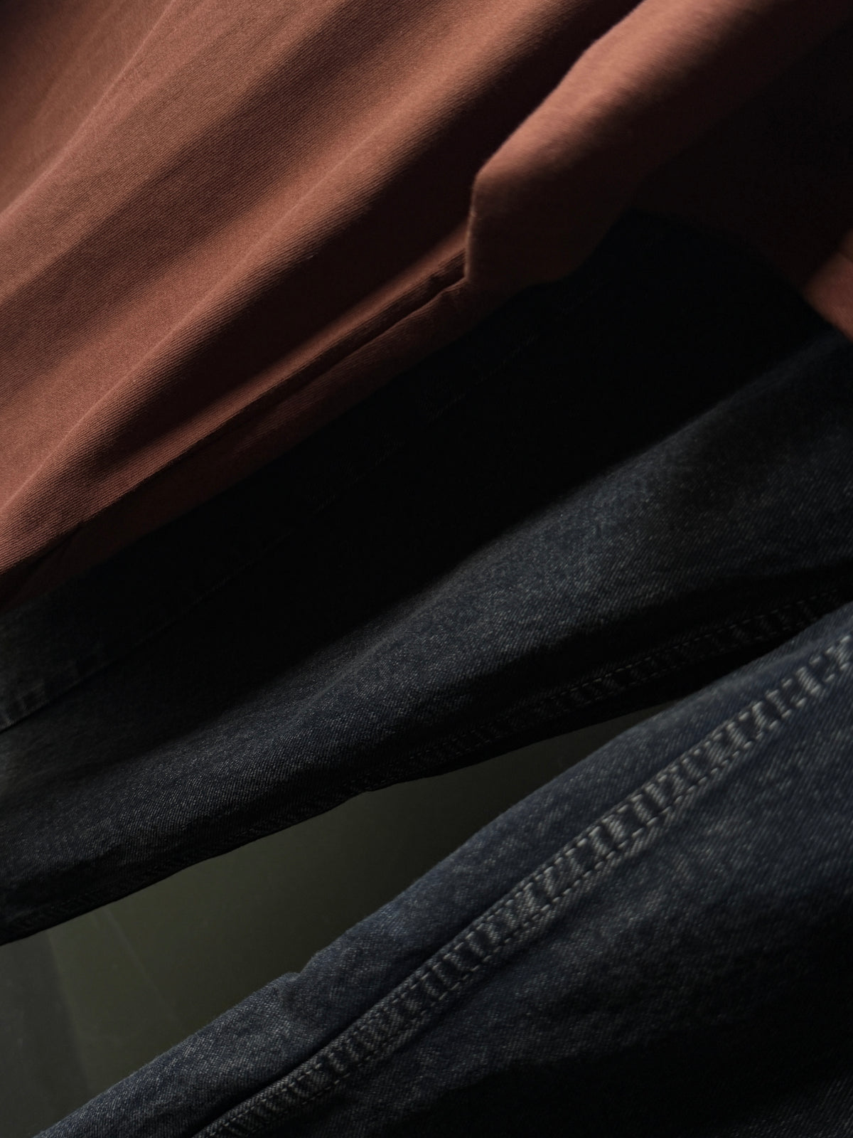 Rust District Streetwear Combo FiveSleeve Tee & Barrel baggy