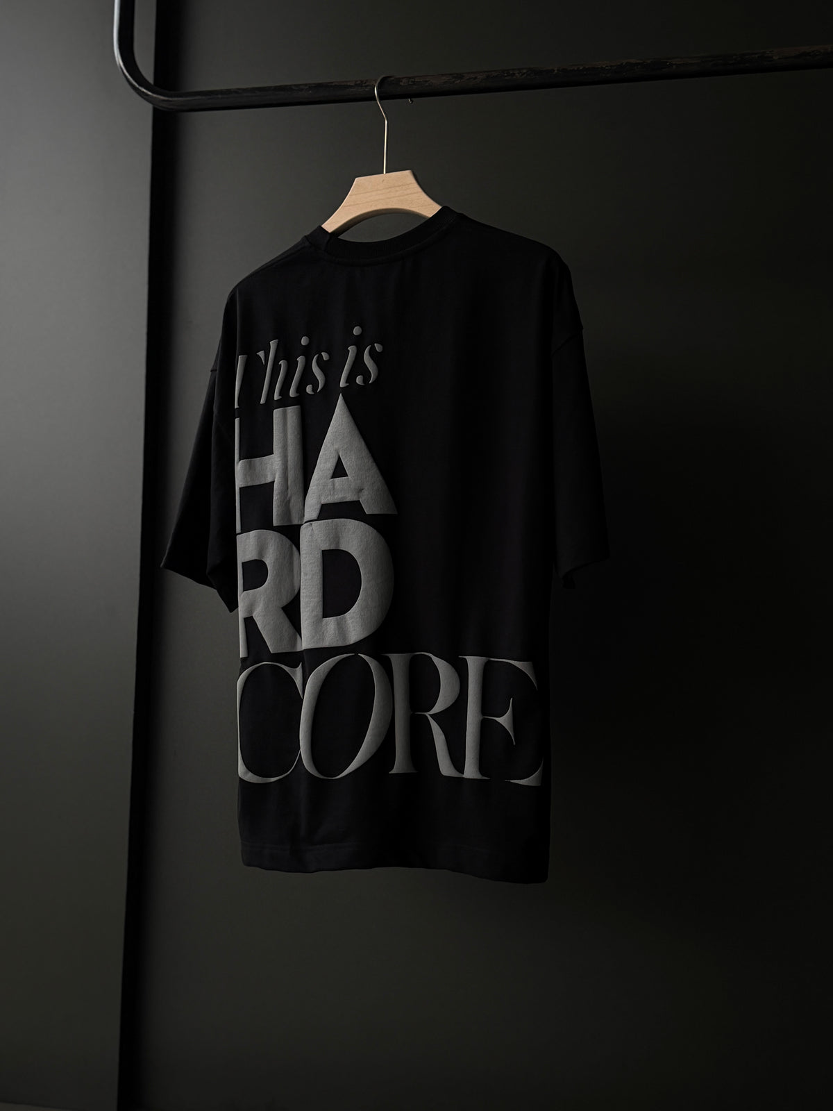 Hardcore Type Black         FiveSleeve TShirt