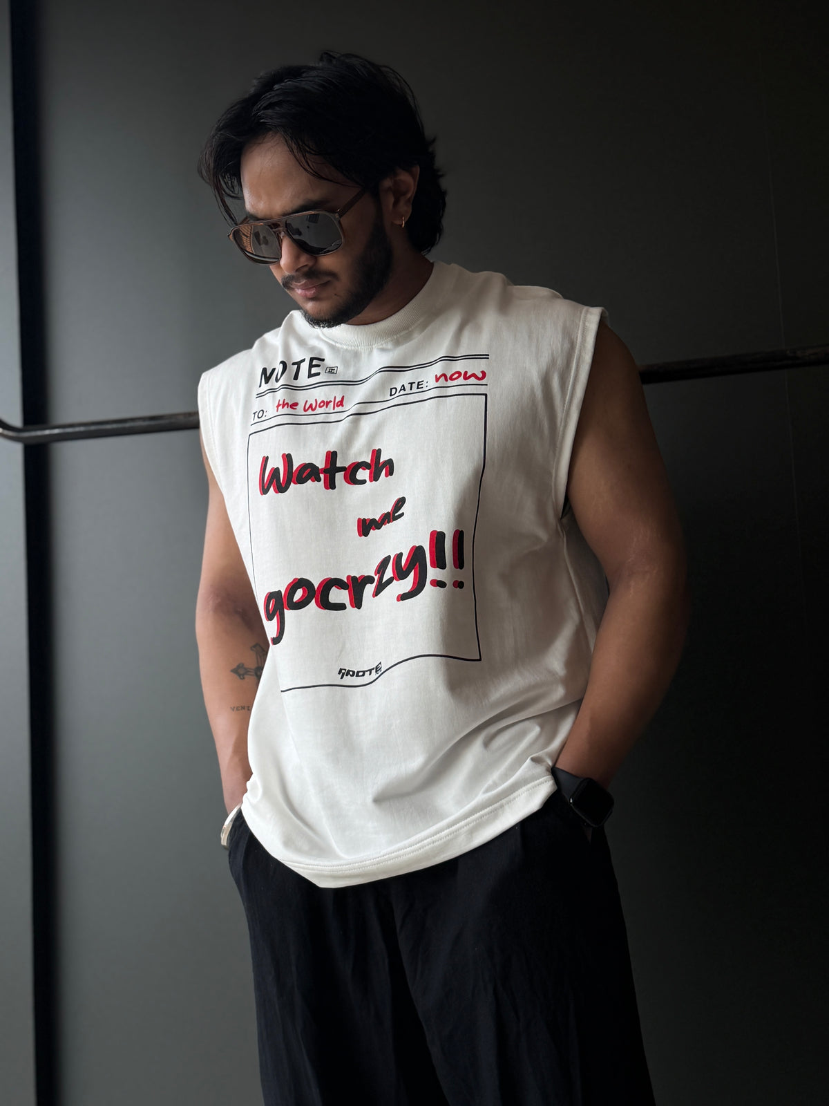 Watch Me Ivory                 Sleeveless TShirt