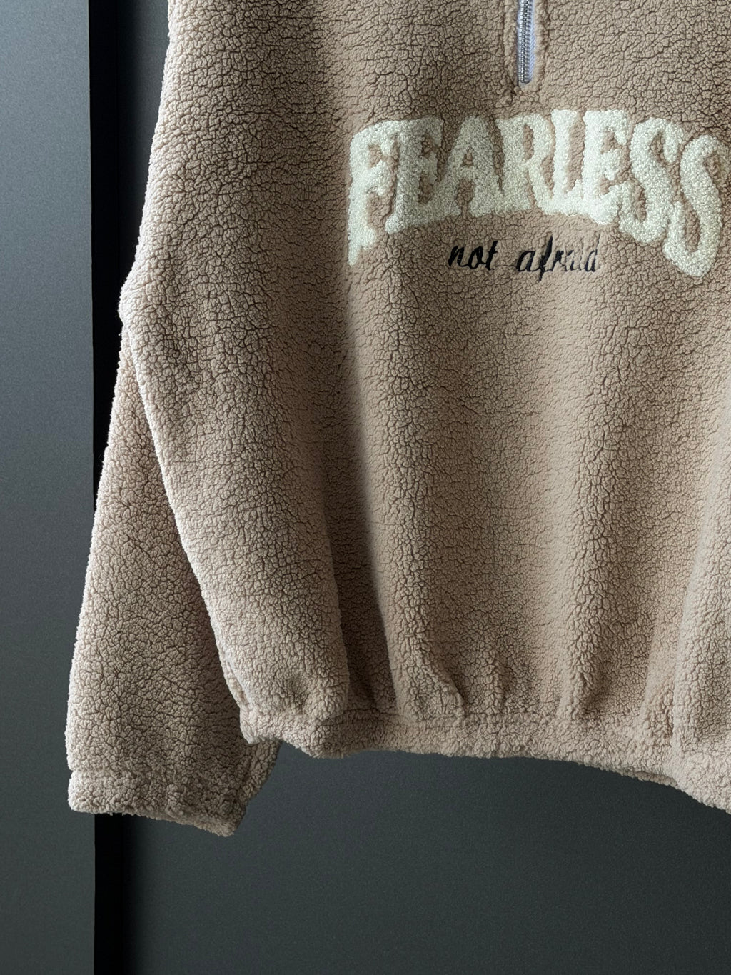 IMP Zipper Oversized Full-Sleeve Sweatshirt