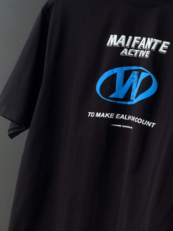 JOFIDEN Oversized Five-Sleeve Tee — Maifante Active & World Tour Prints