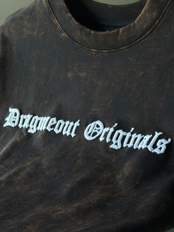 BROWNACIDTS Acid Wash Five-Sleeves | Oversized Streetwear