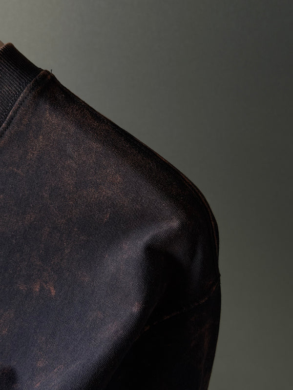 BROWNACIDTS Acid Wash Five-Sleeves | Oversized Streetwear