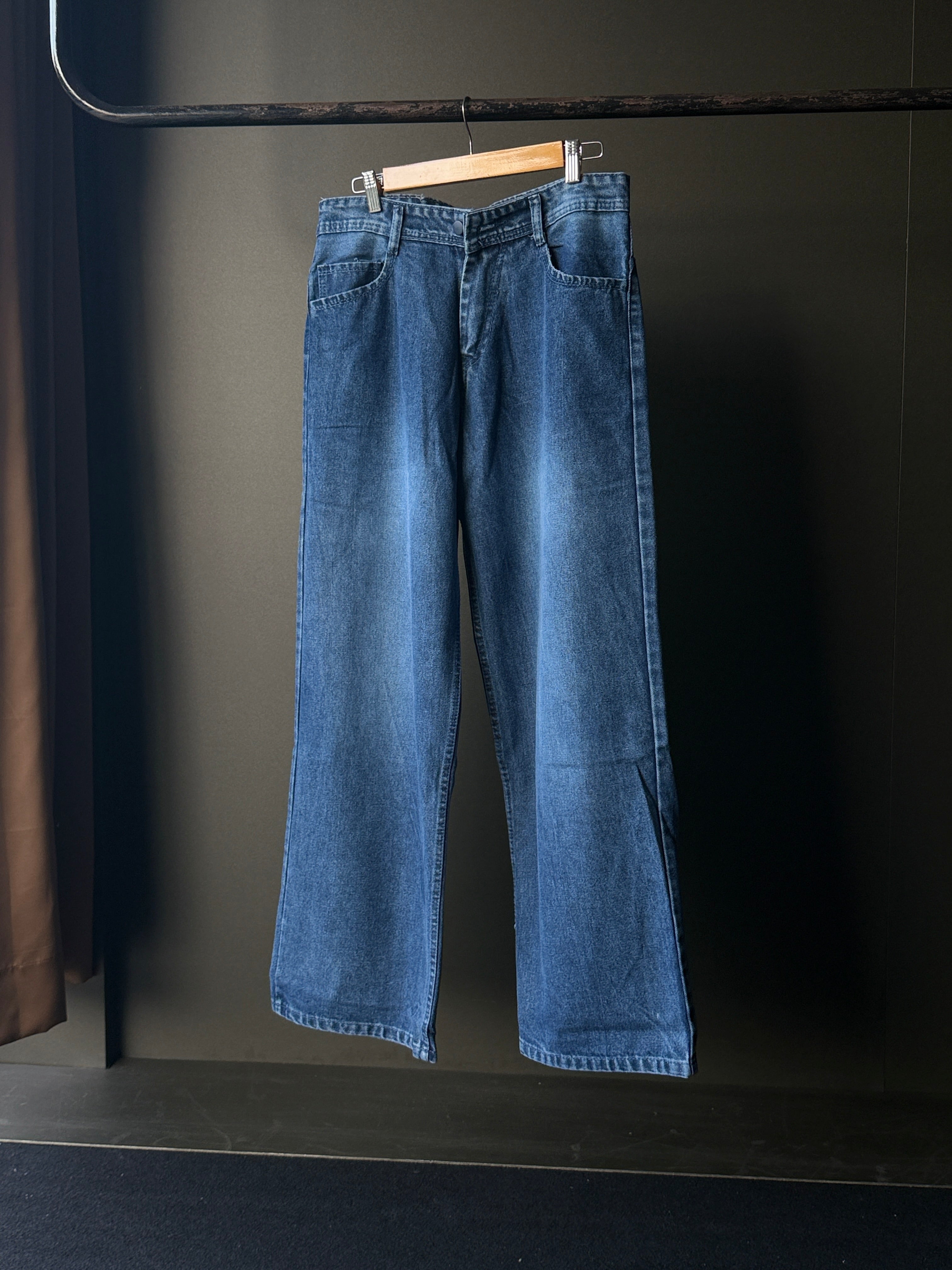 Classic Blue Denim              WideLeg Baggy Jn2/4