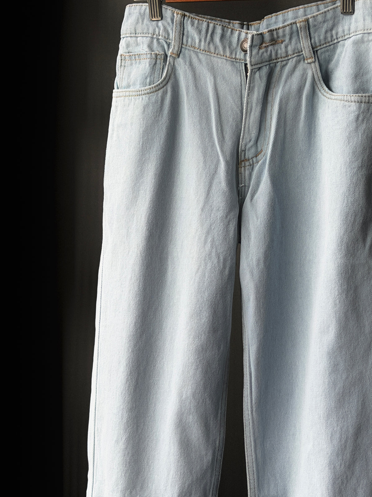 Ice District Whisker Shaded    Denim WideLeg Baggy