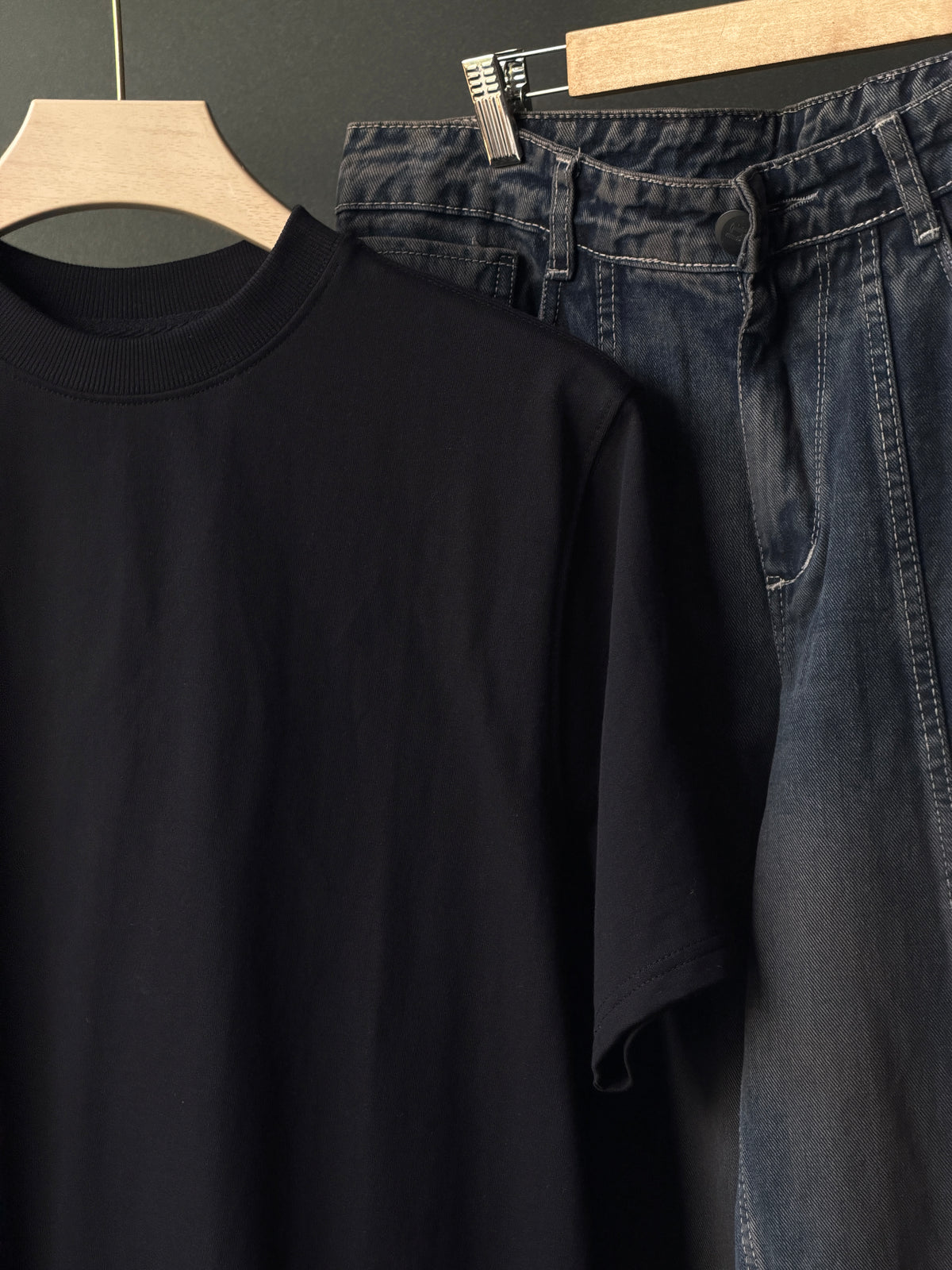 Black Forge Streetwear Combo FiveSleeve Tee & barrel baggy