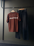 Brown Tee & Black                                Street Wear Outfit Combo
