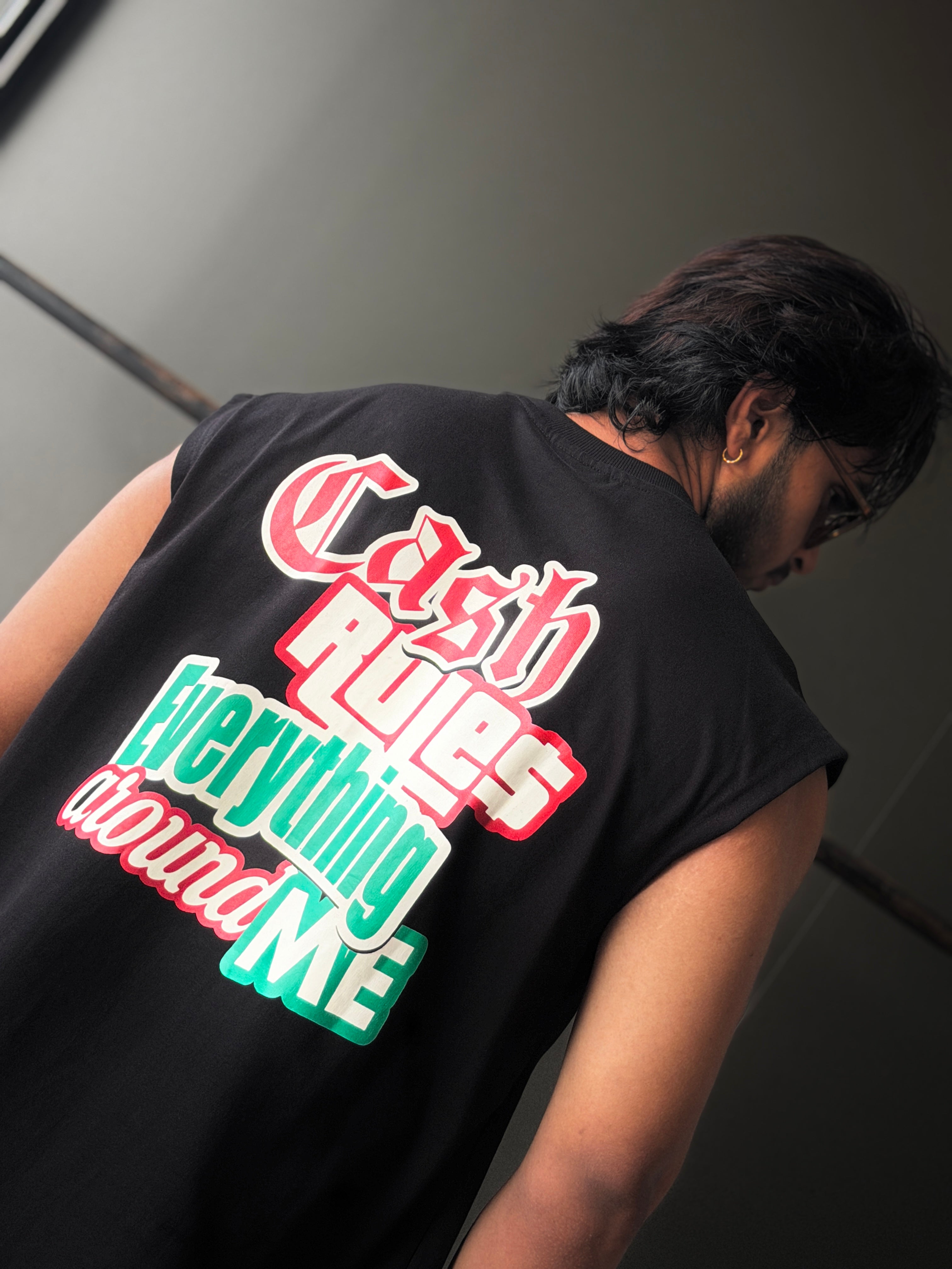 Cash Riot Black                Sleeveless TShirt