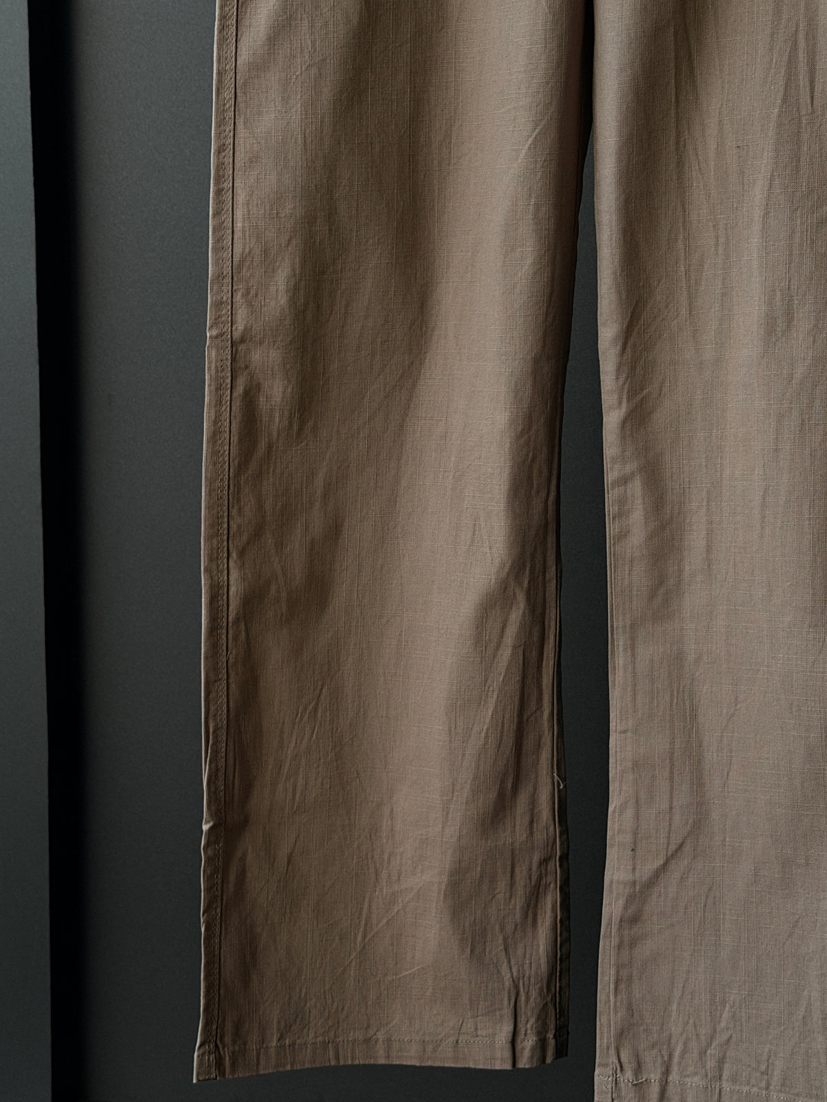 Sandstone Khaki Linen Baggy