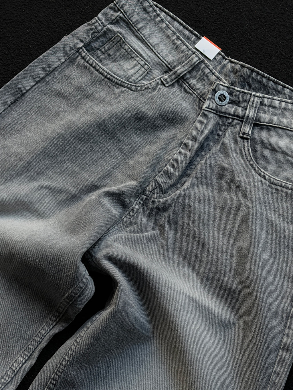Steel Whisker Denim                               
WideLeg Baggy Jn1/4