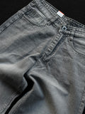 Steel Whisker Denim                               
WideLeg Baggy Jn1/4