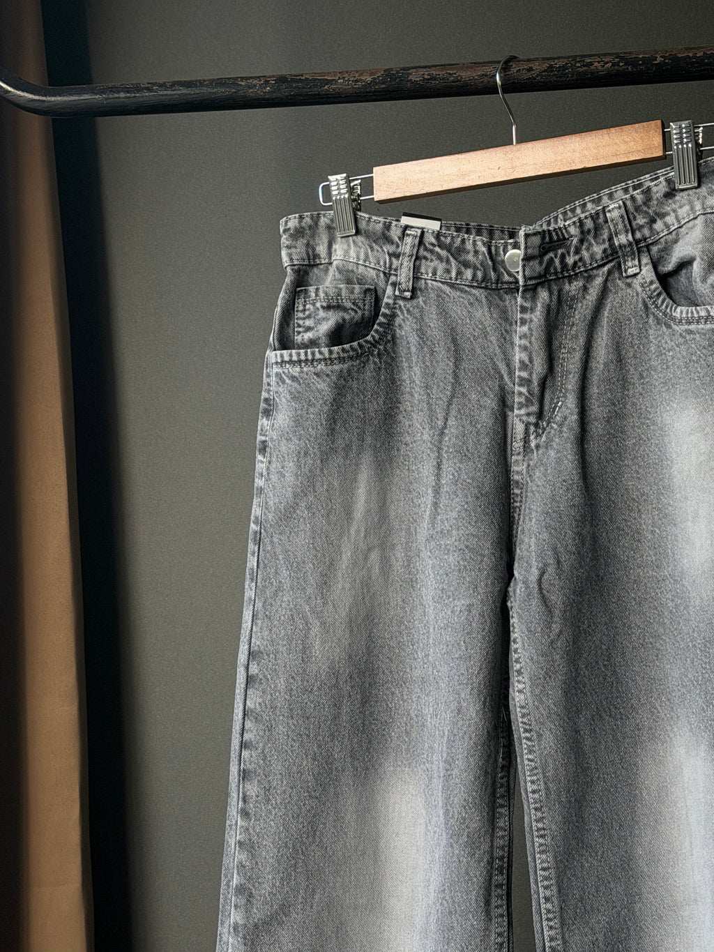 Dust Silver Denim                WideLeg Baggy Jn5/2