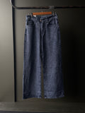 Indigo Wreck Washed Denim WideLeg Baggy Jn12/3