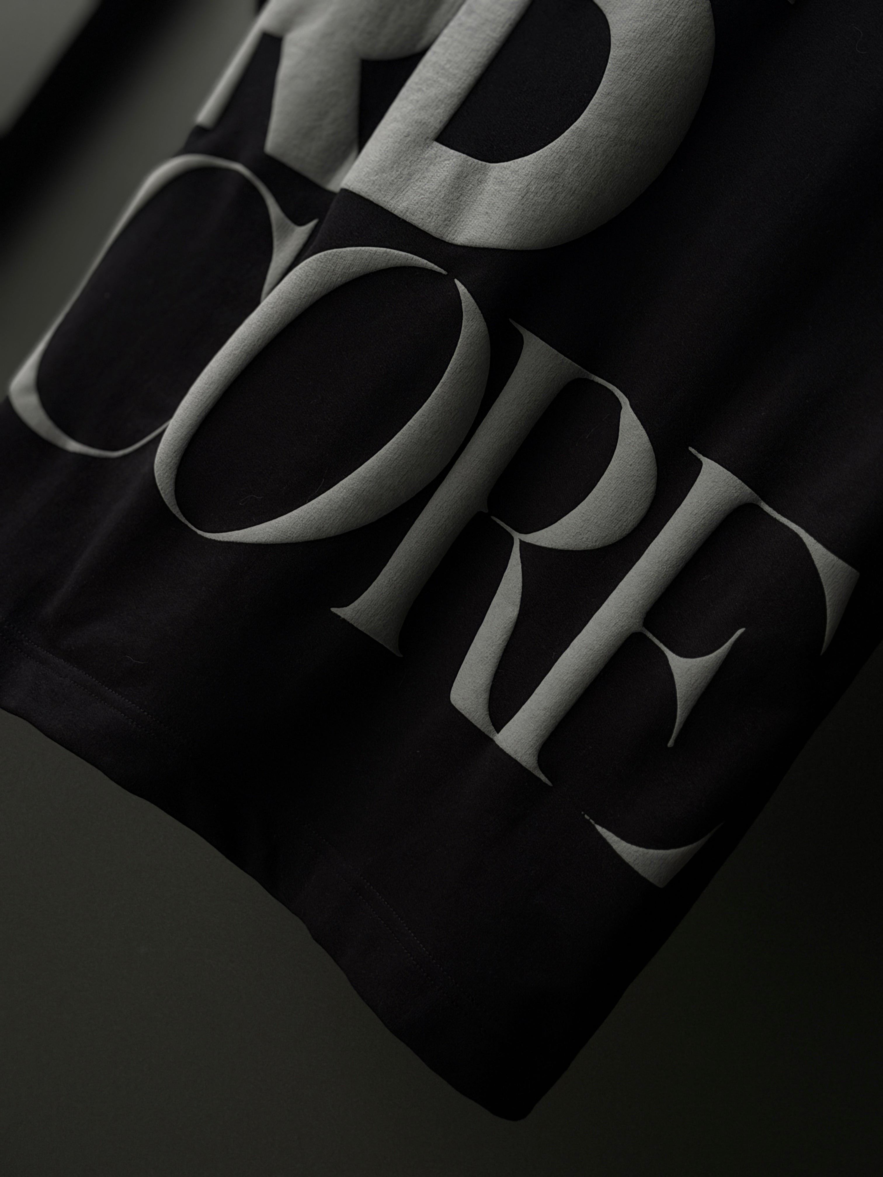 Hardcore Type Black         FiveSleeve TShirt
