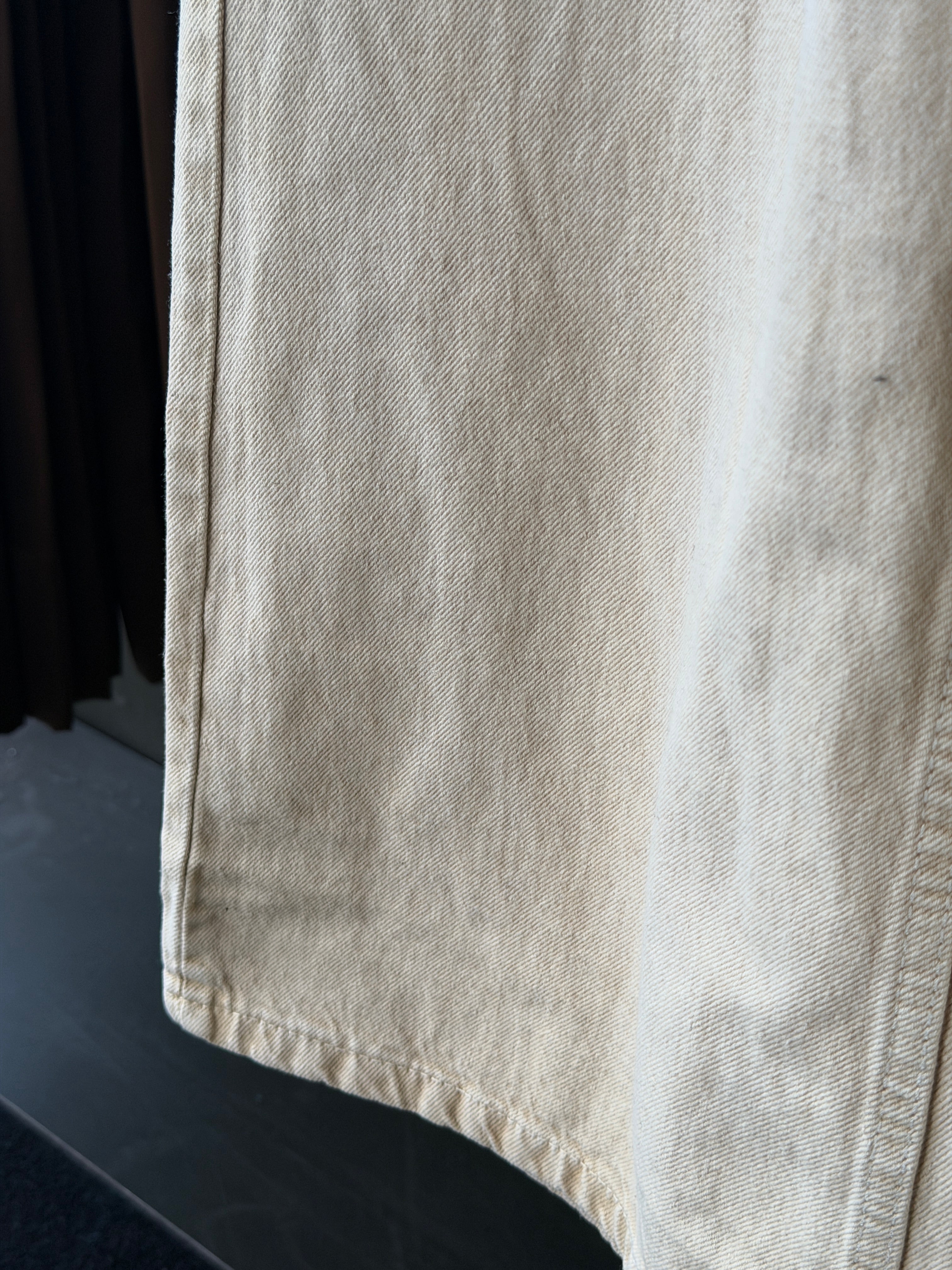 Orvyn Cream Washed Shade Denim WideLeg Baggy Jn10/6