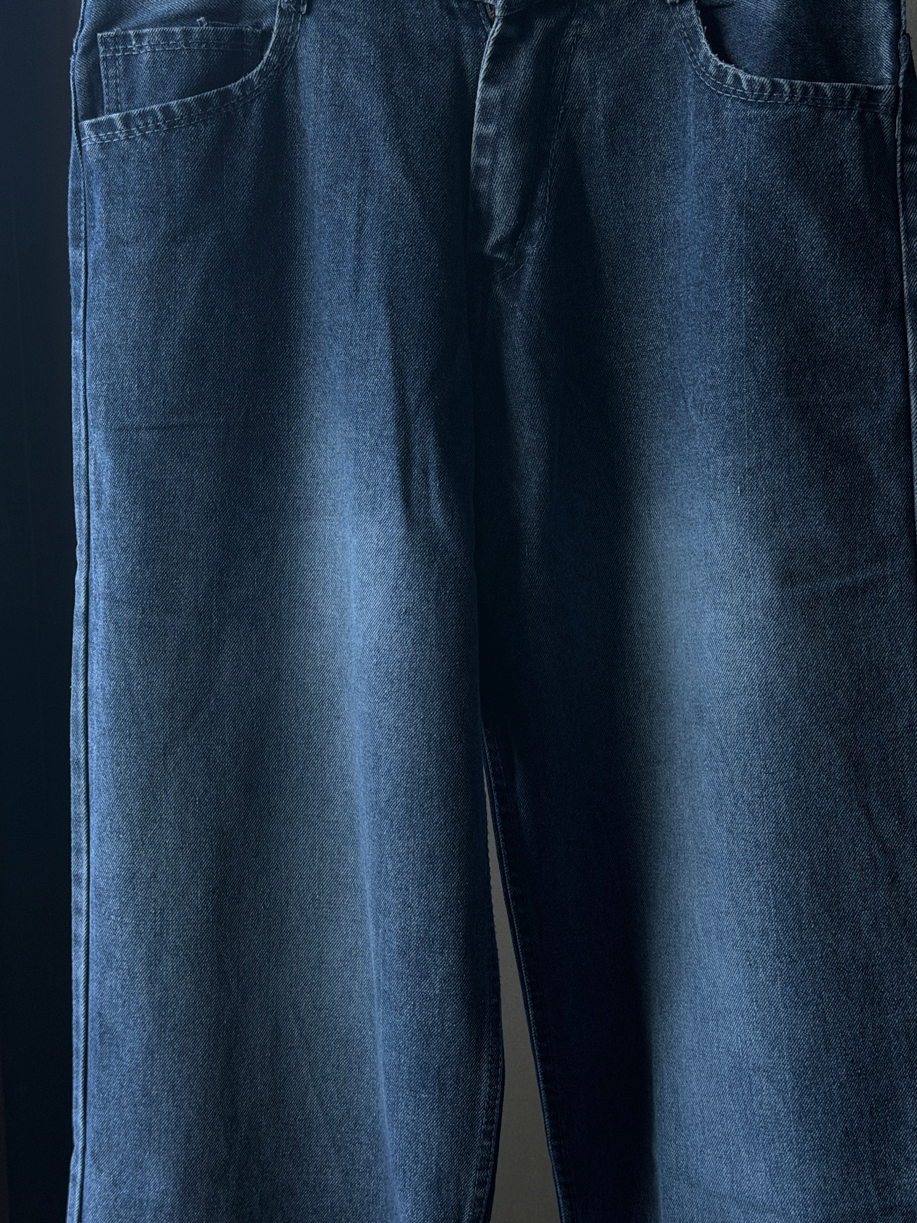 Classic Blue Denim              WideLeg Baggy Jn2/4